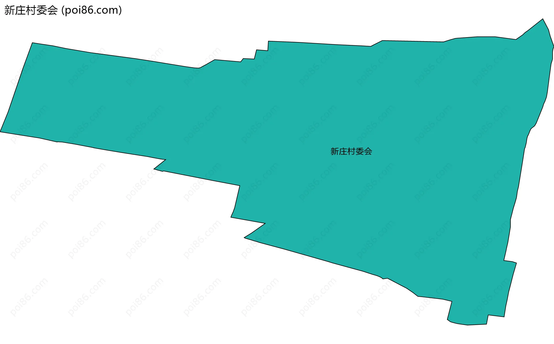 新庄村委会边界地图