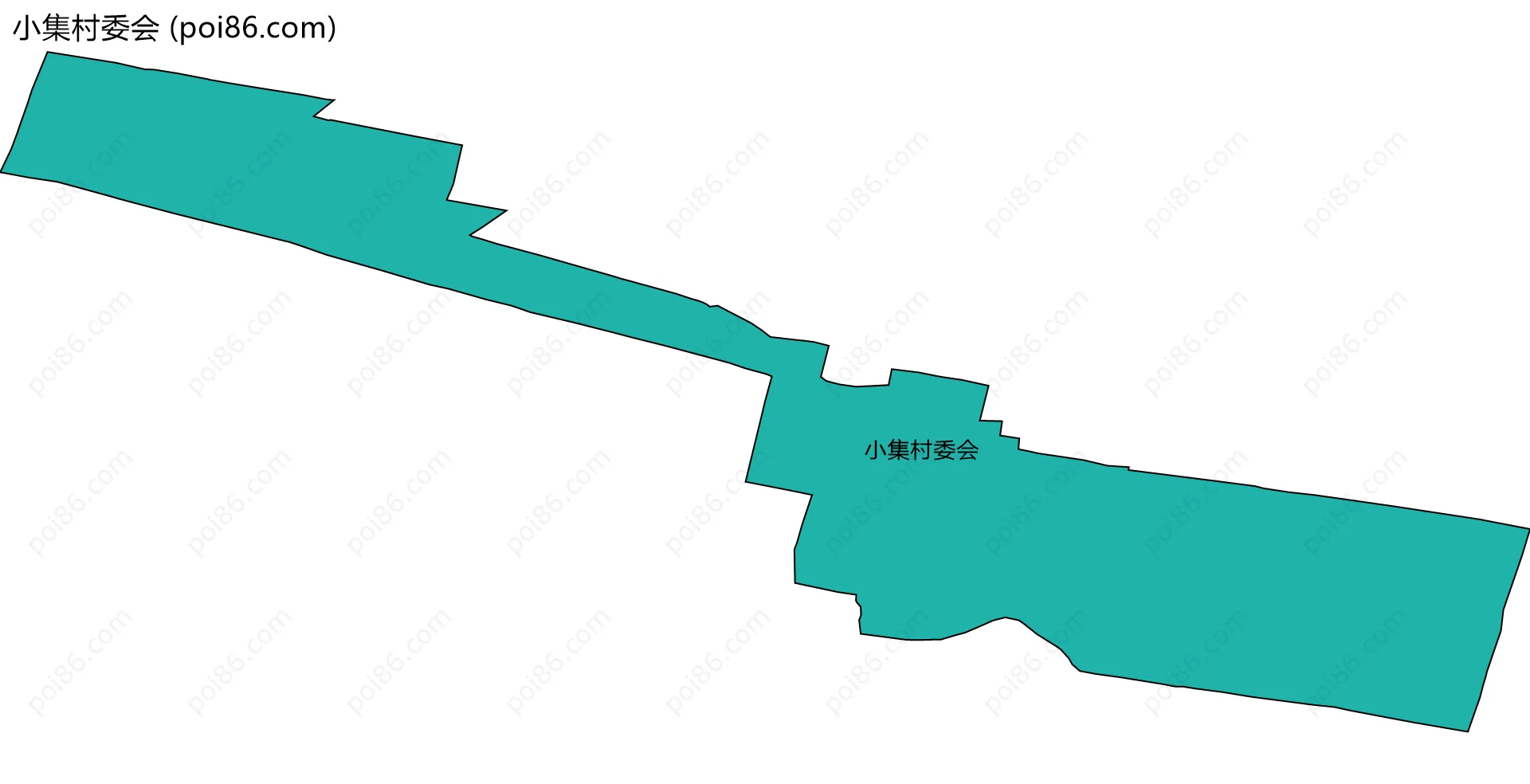 小集村委会边界地图