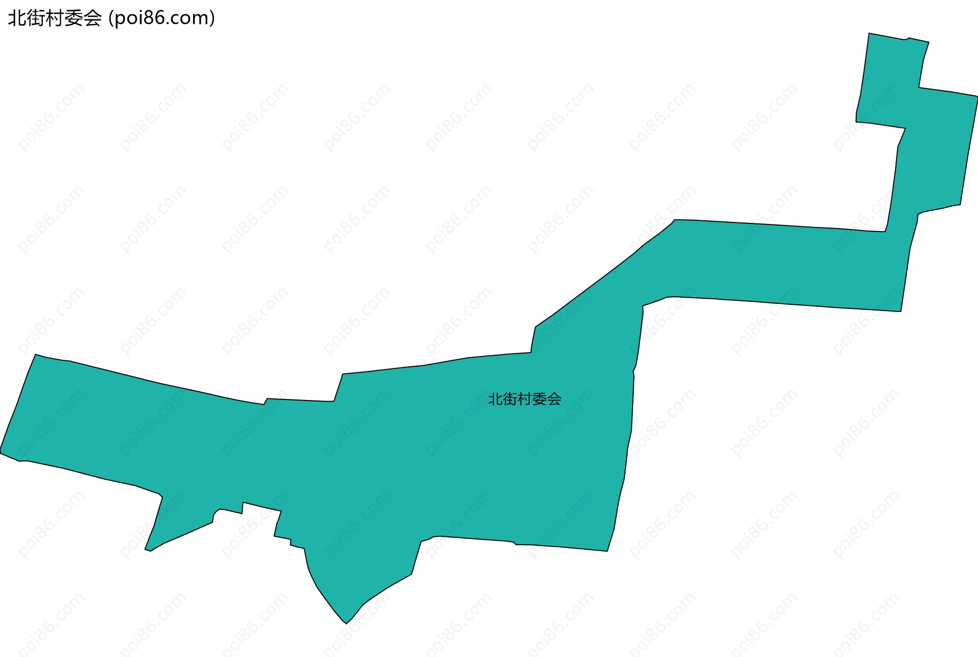 北街村委会边界地图