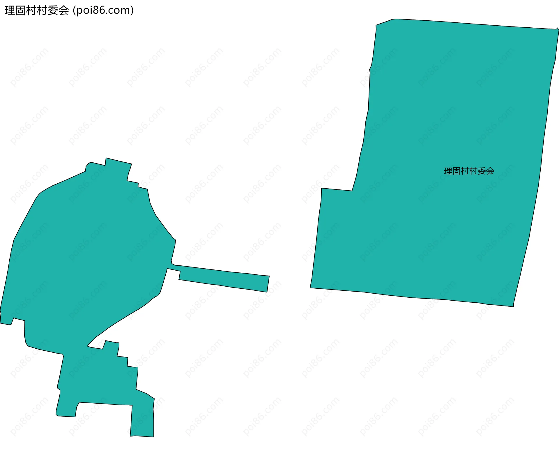 理固村村委会边界地图
