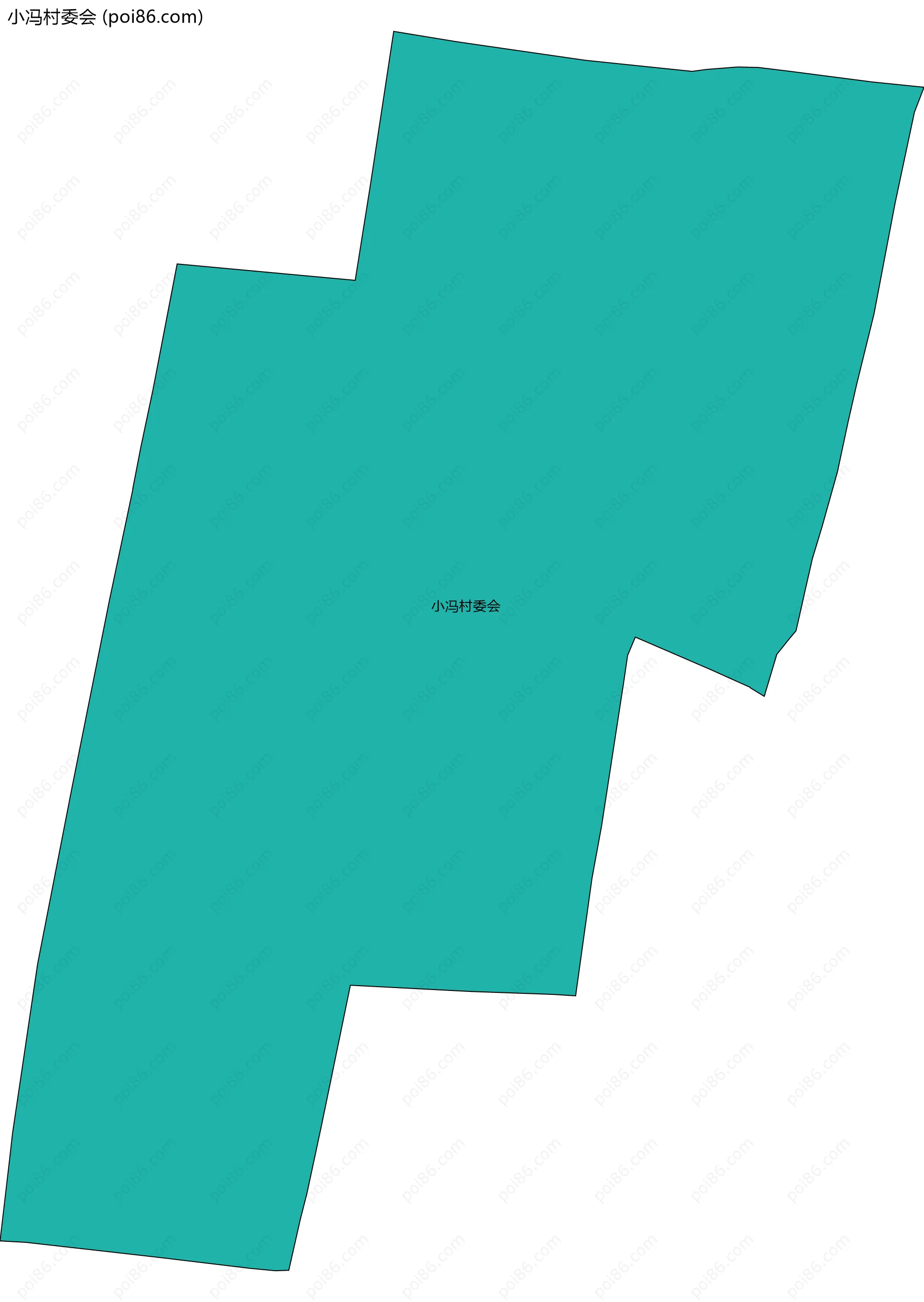 小冯村委会边界地图