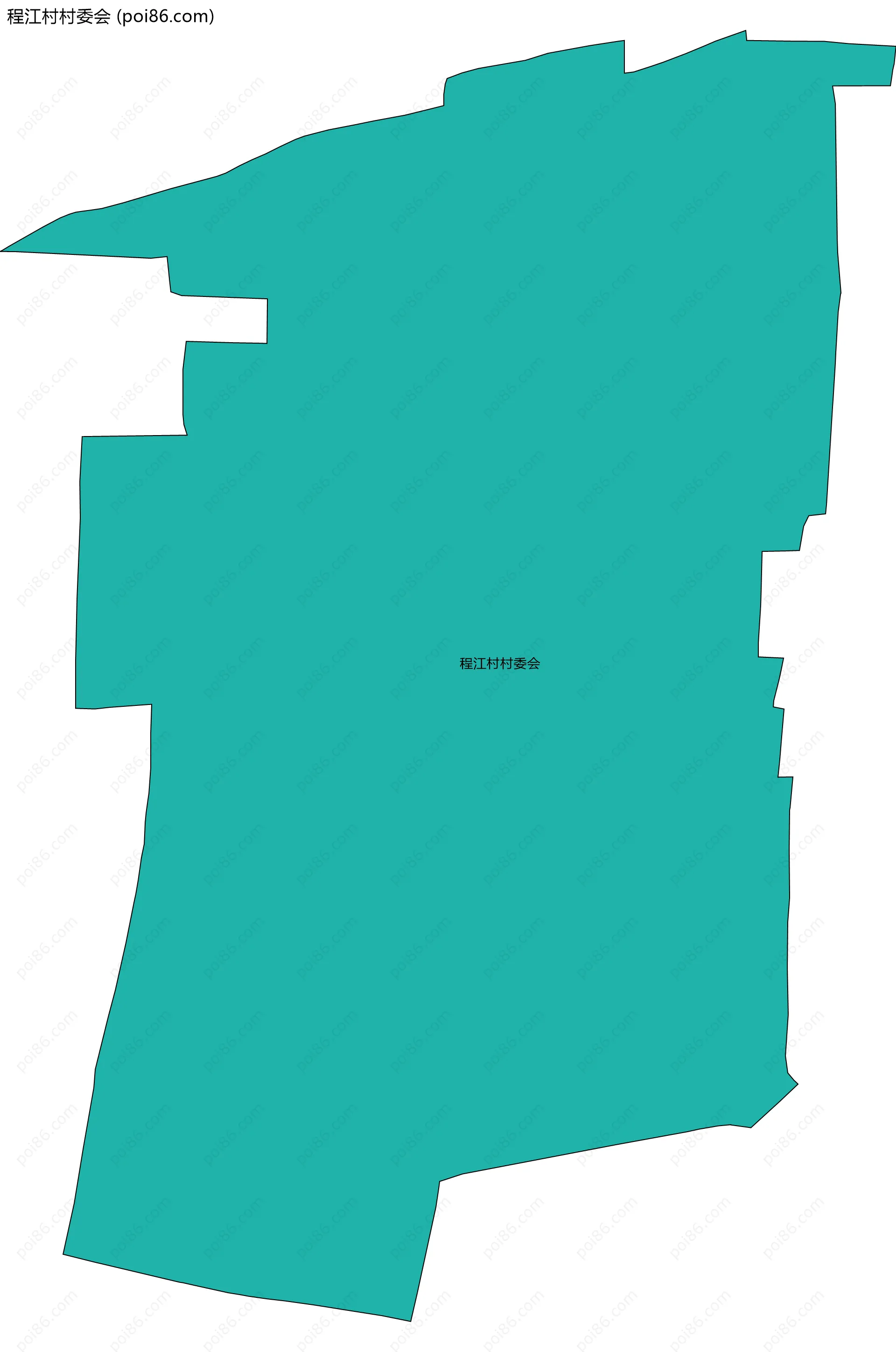 程江村村委会边界地图