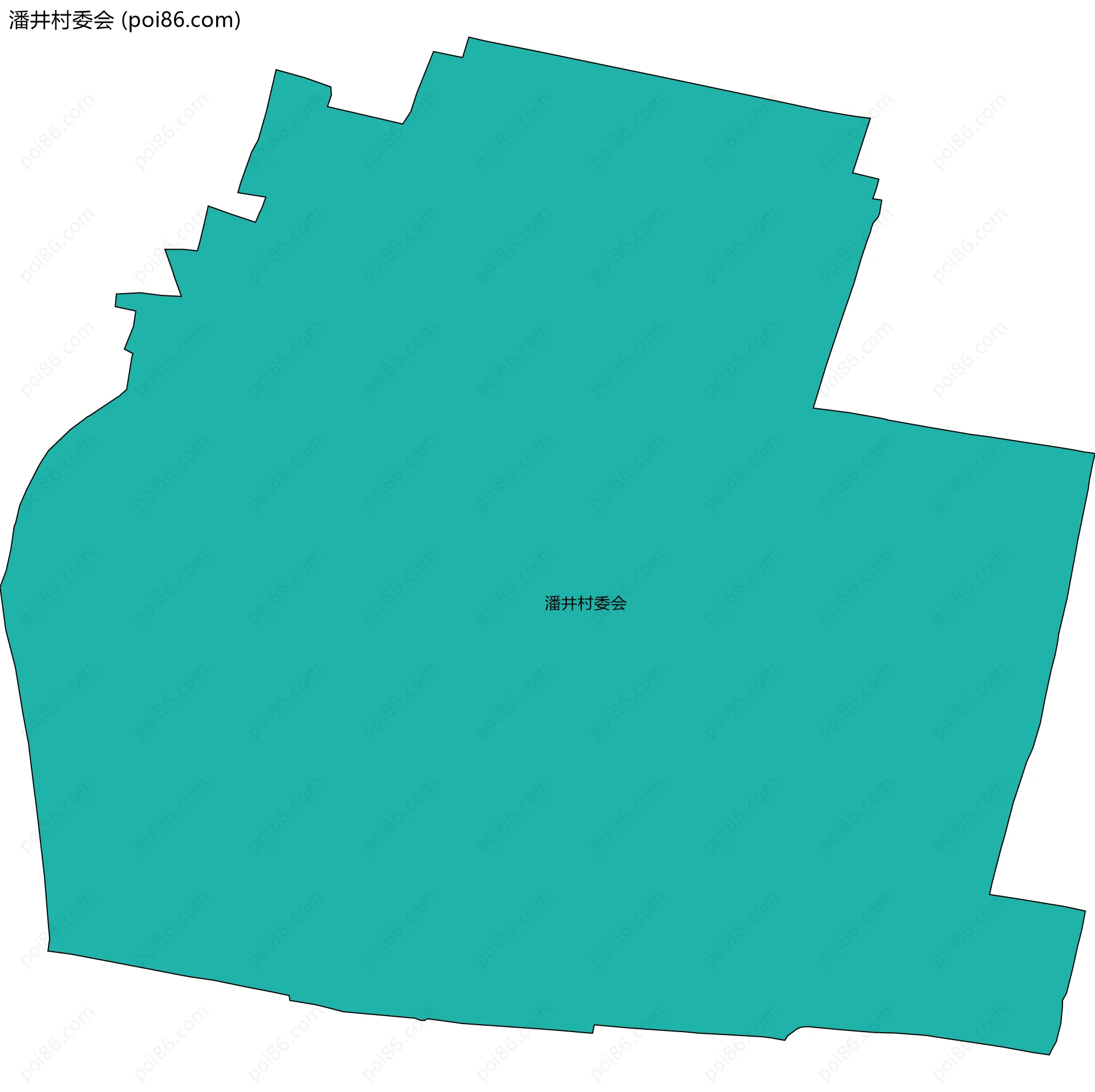 潘井村委会边界地图