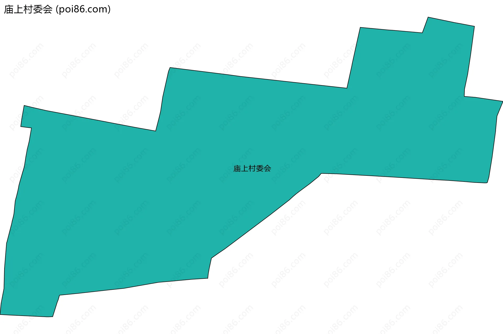 庙上村委会边界地图