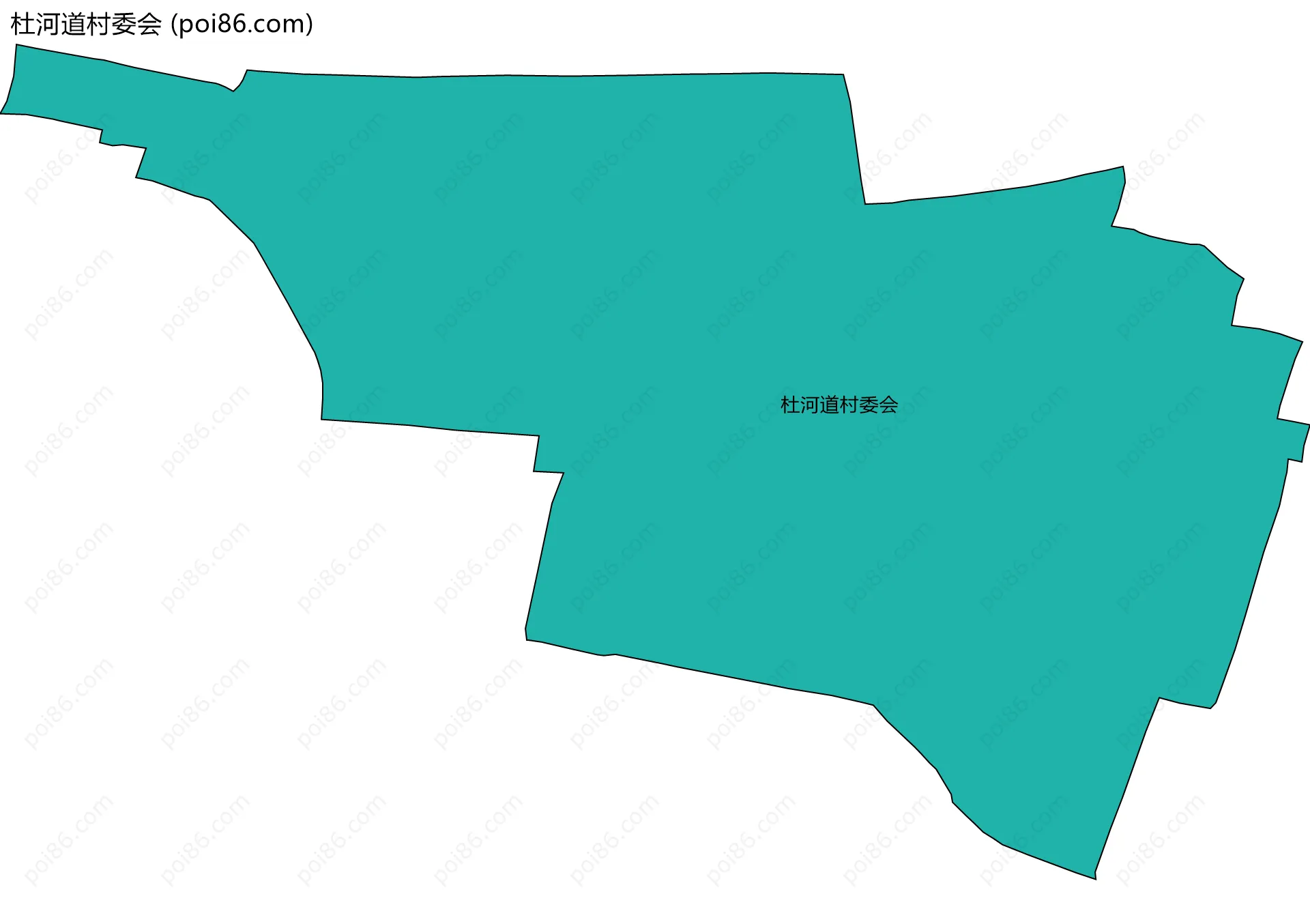 杜河道村委会边界地图