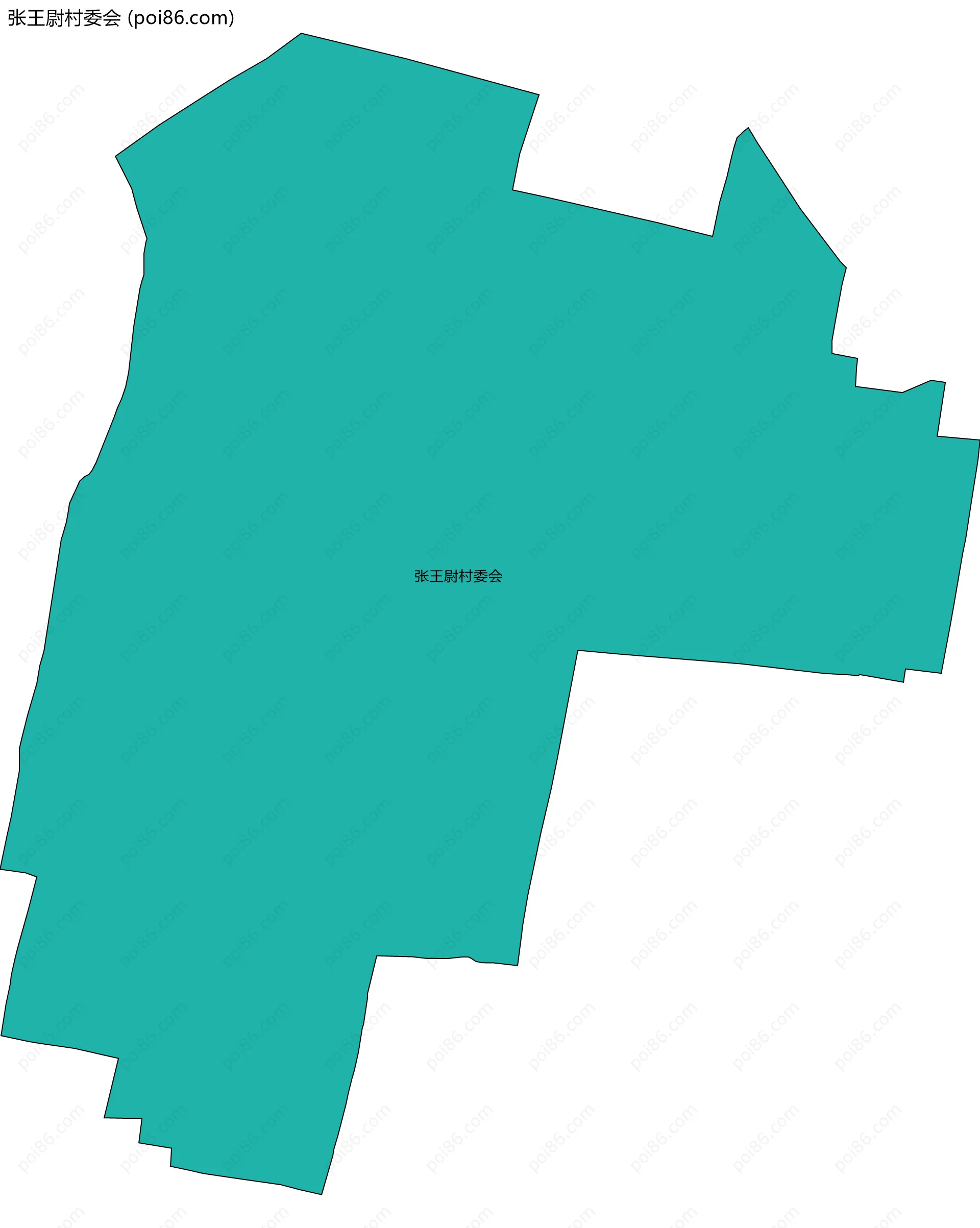 张王尉村委会边界地图