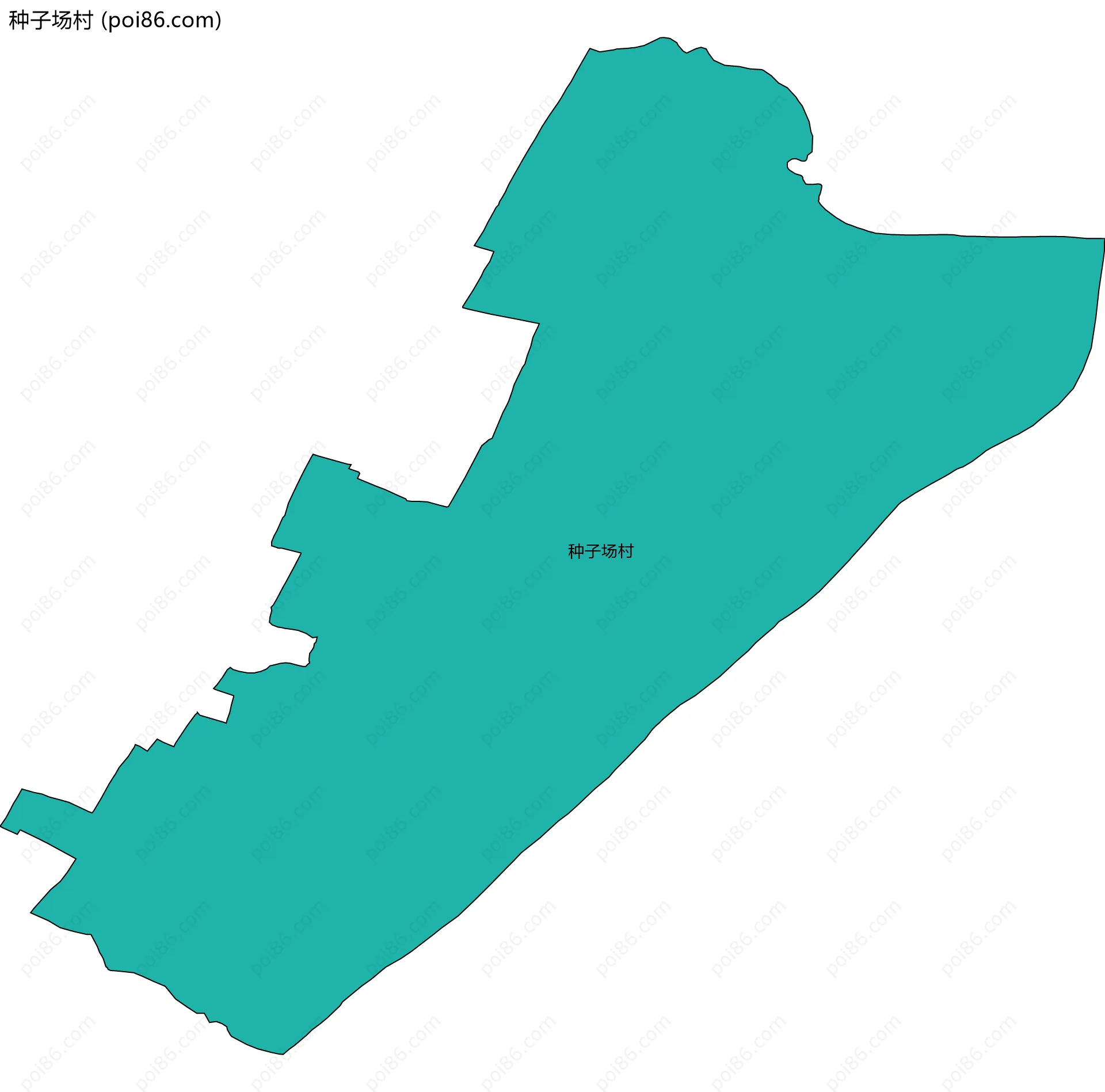 种子场村边界地图