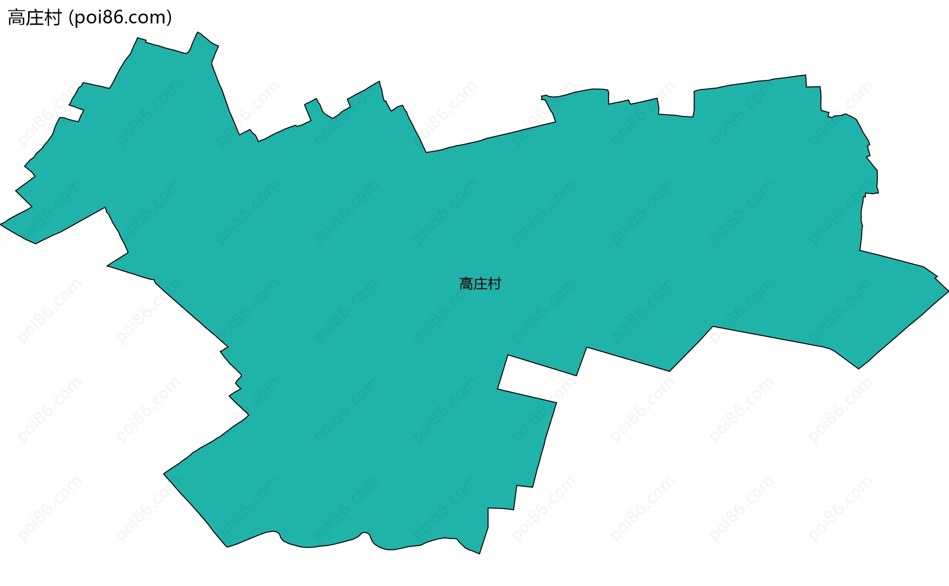 高庄村边界地图