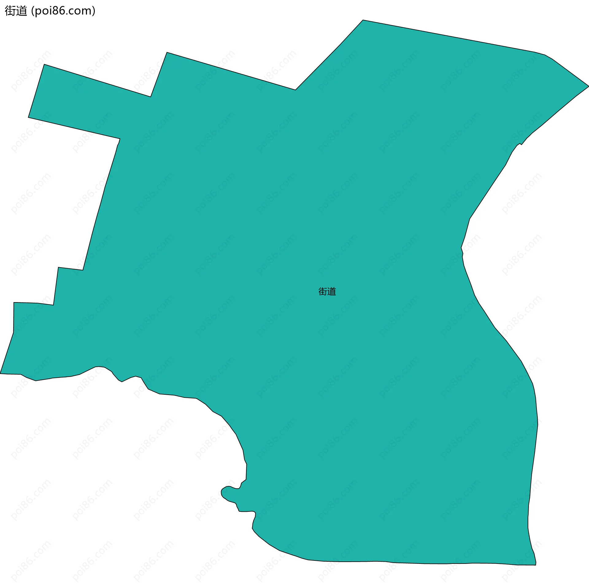 街道边界地图