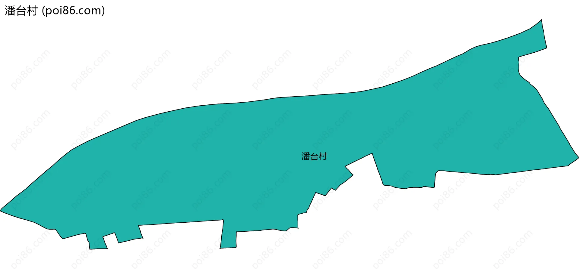 潘台村边界地图