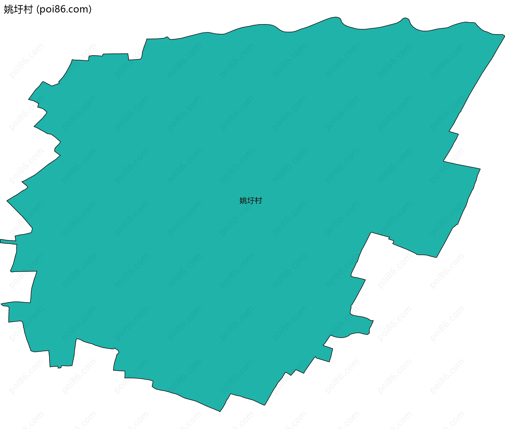 姚圩村边界地图