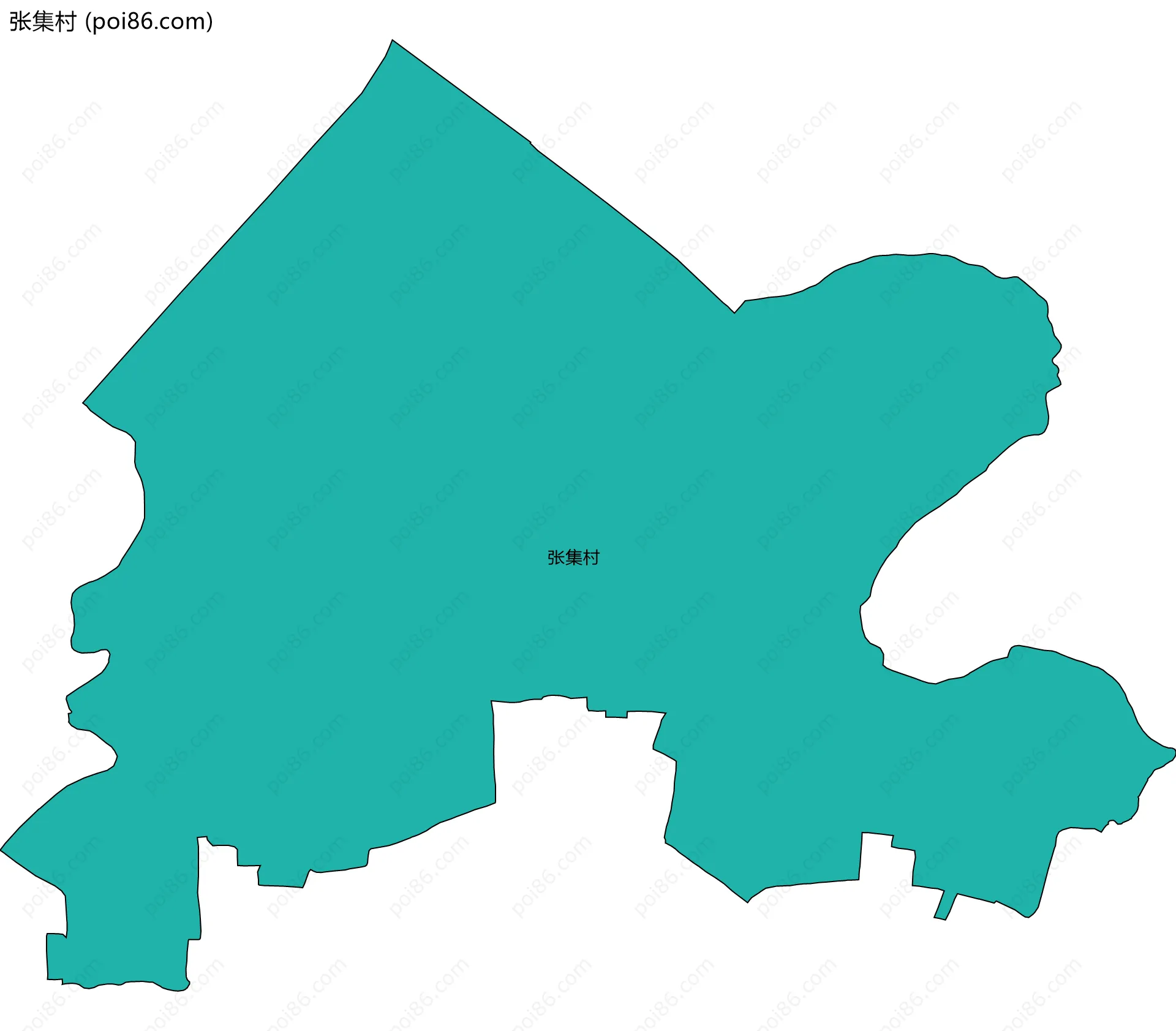 张集村边界地图