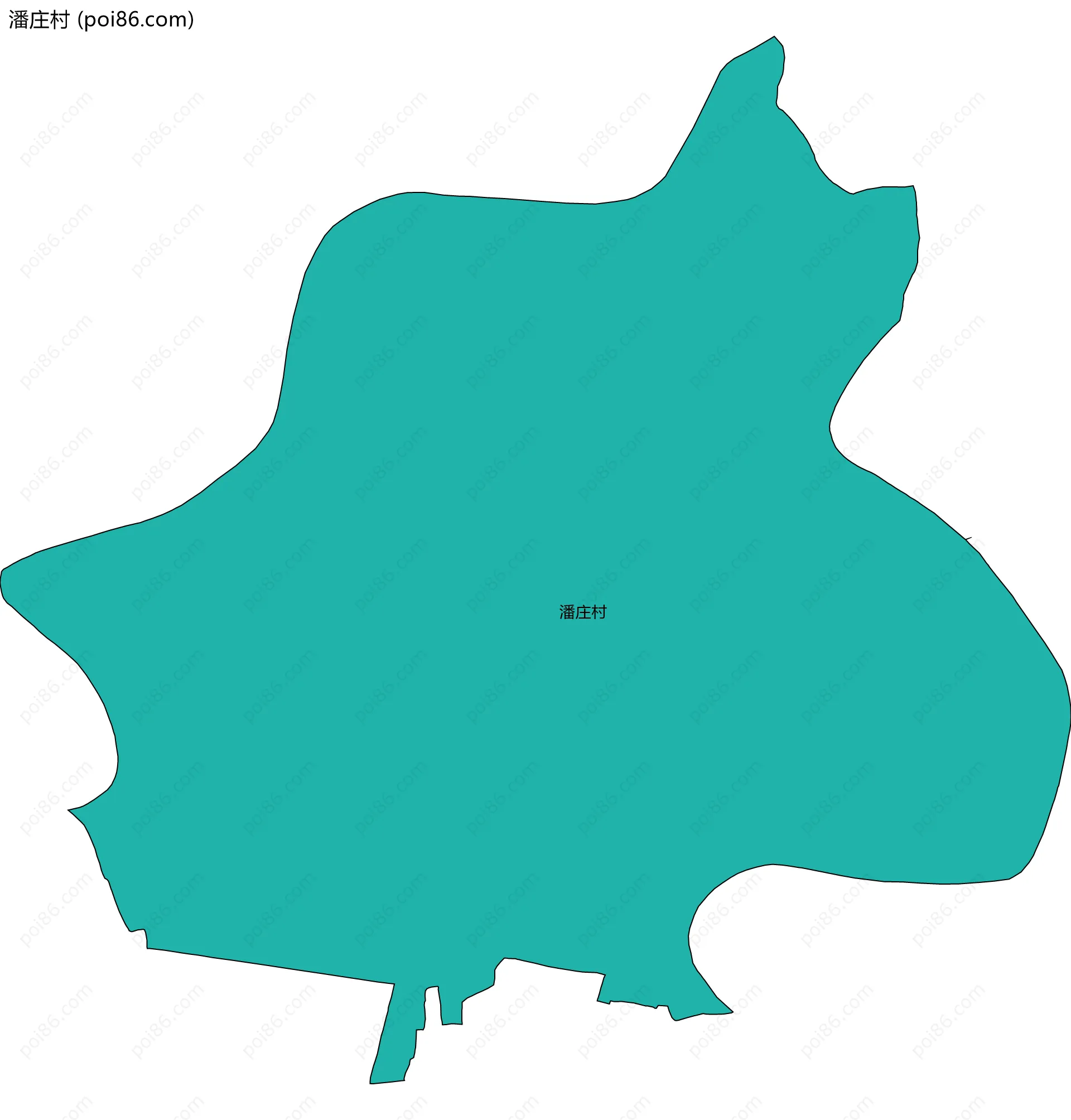 潘庄村边界地图