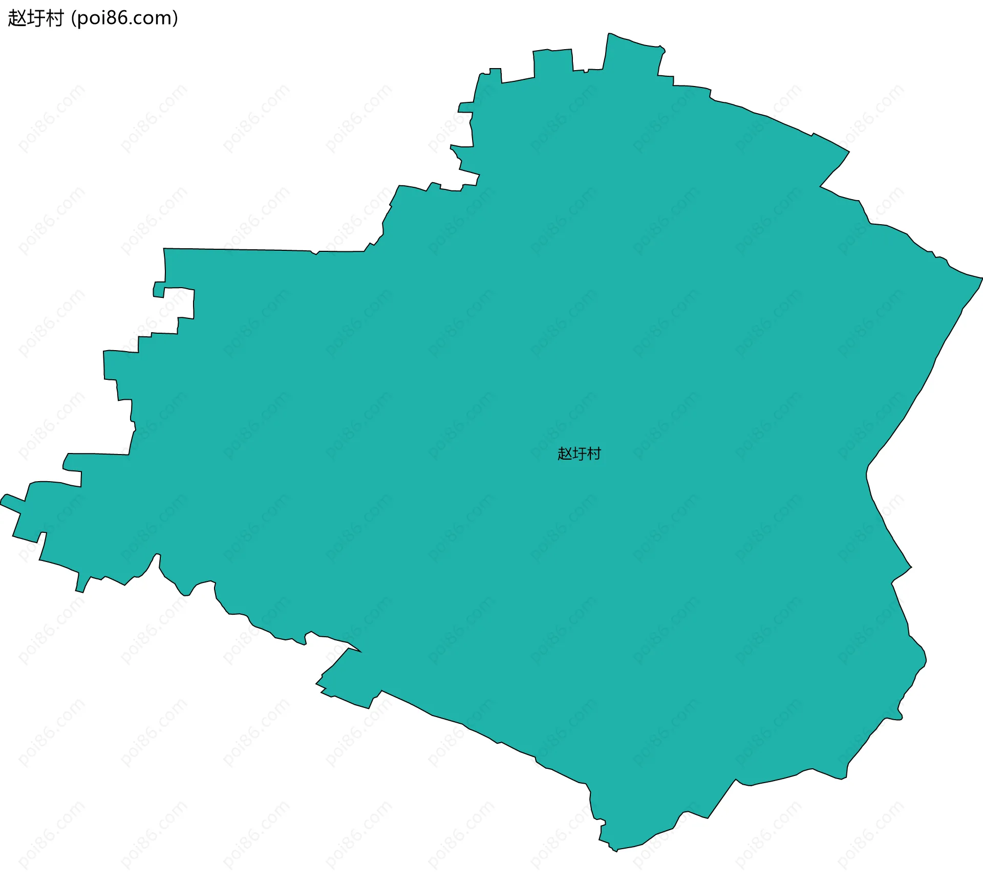 赵圩村边界地图