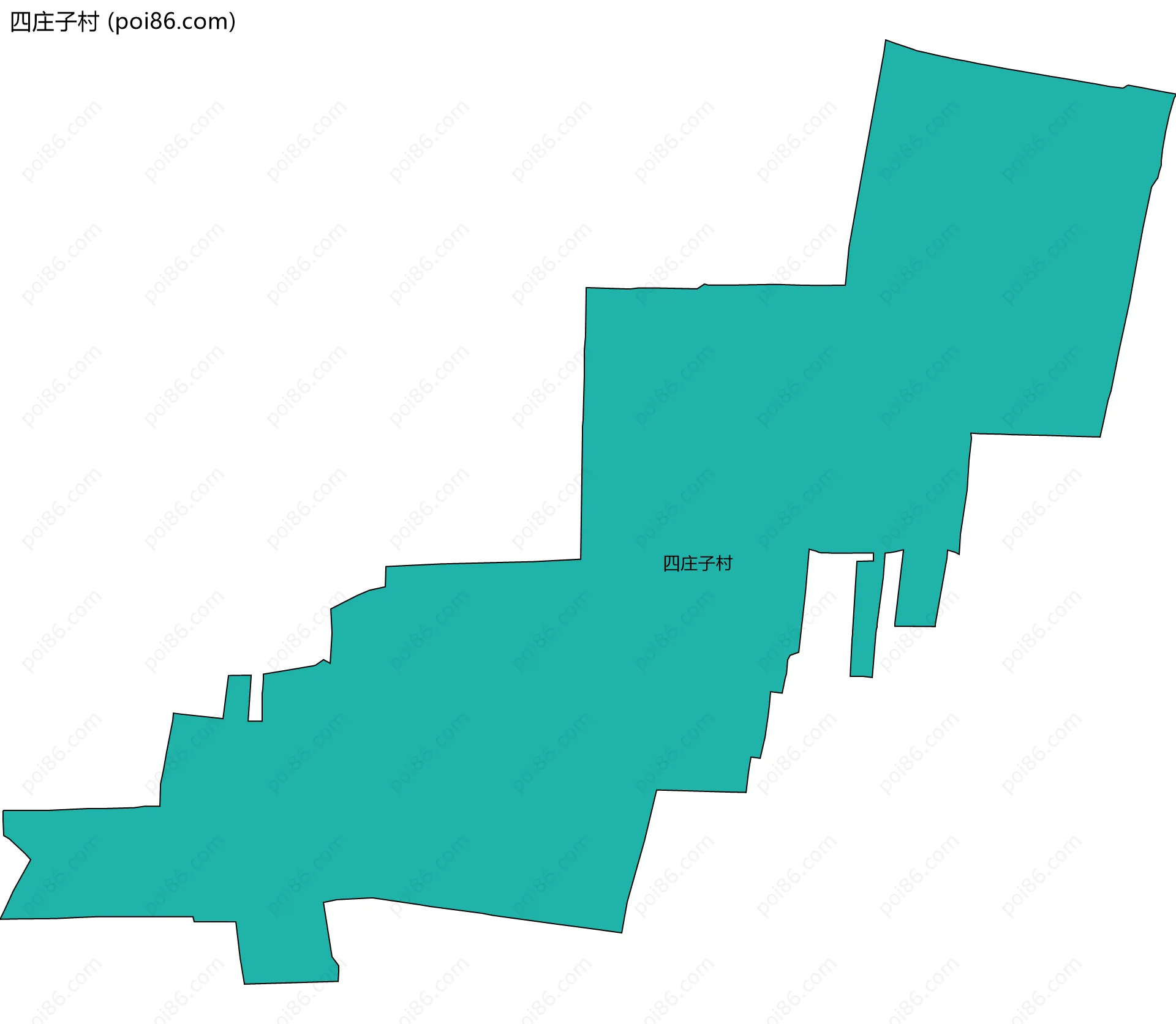 四庄子村边界地图