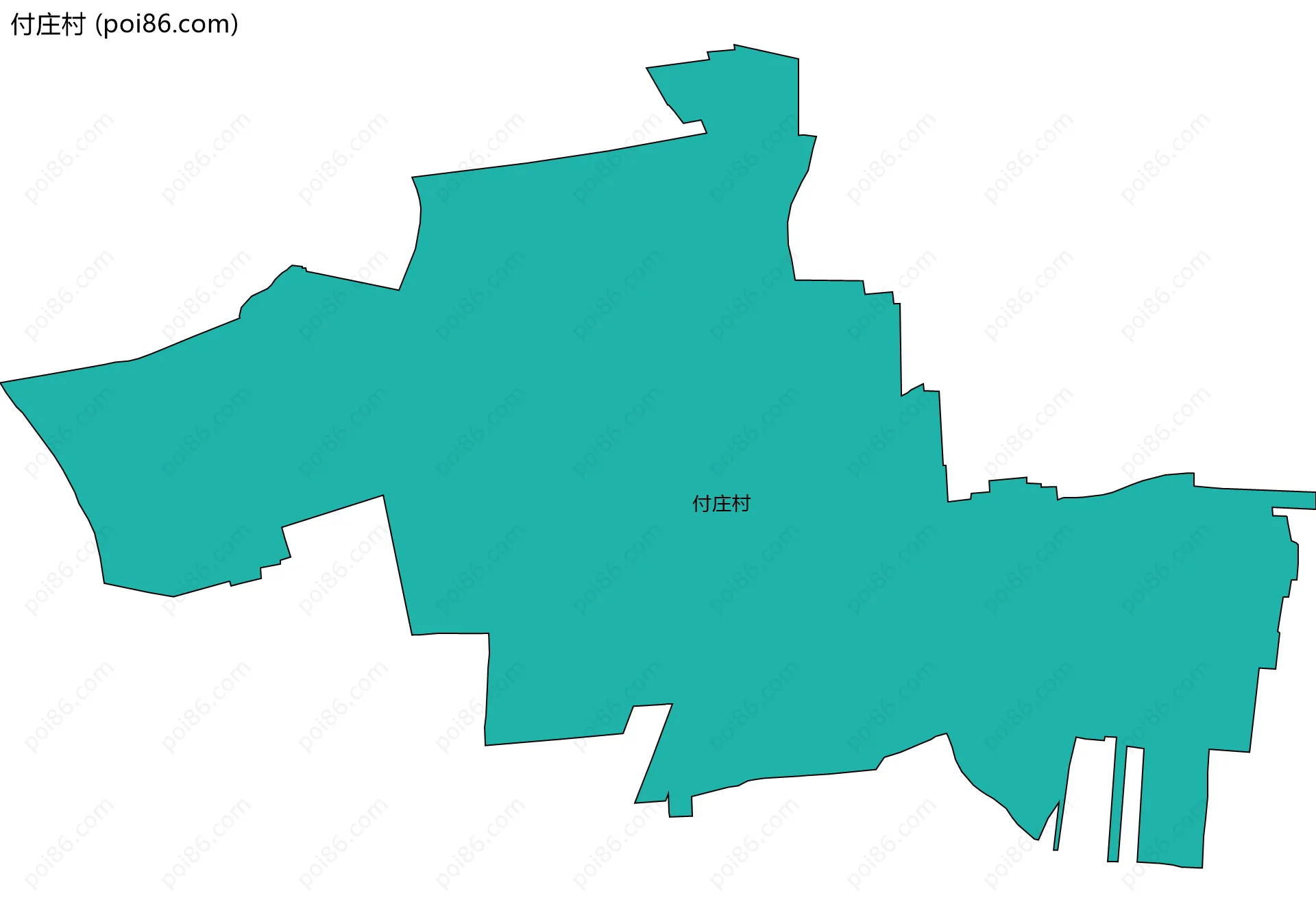 付庄村边界地图