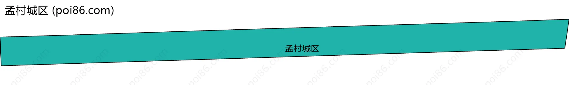 孟村城区边界地图