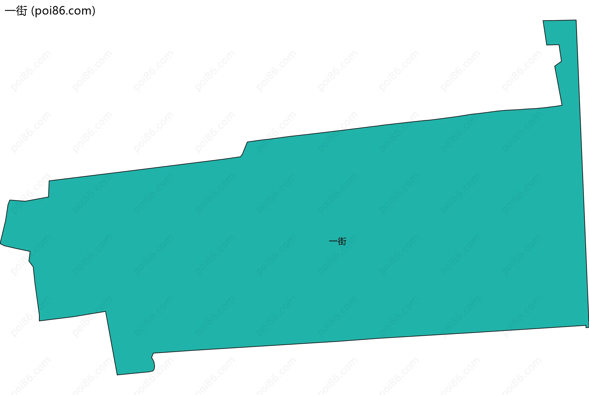 一街边界地图