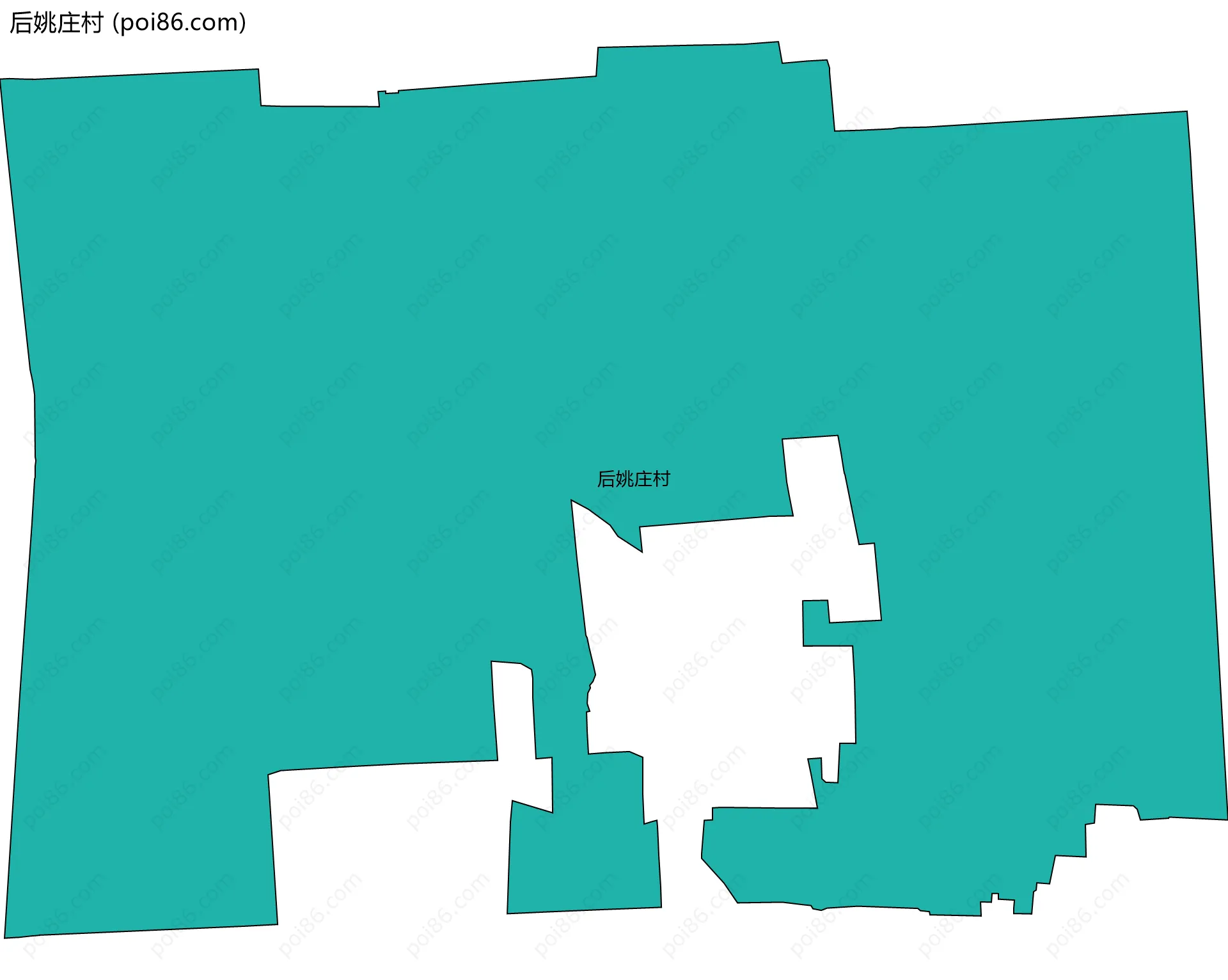 后姚庄村边界地图