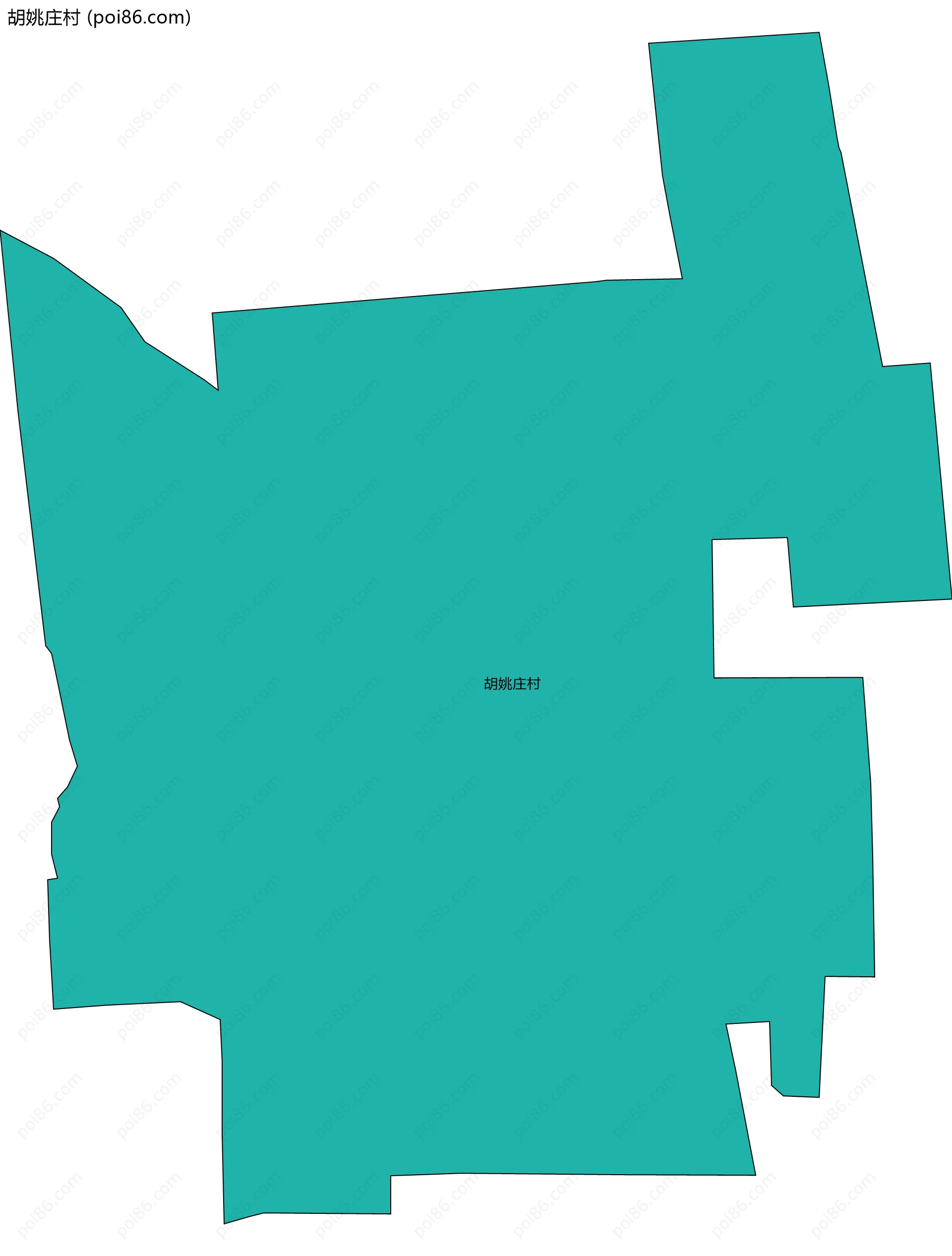 胡姚庄村边界地图