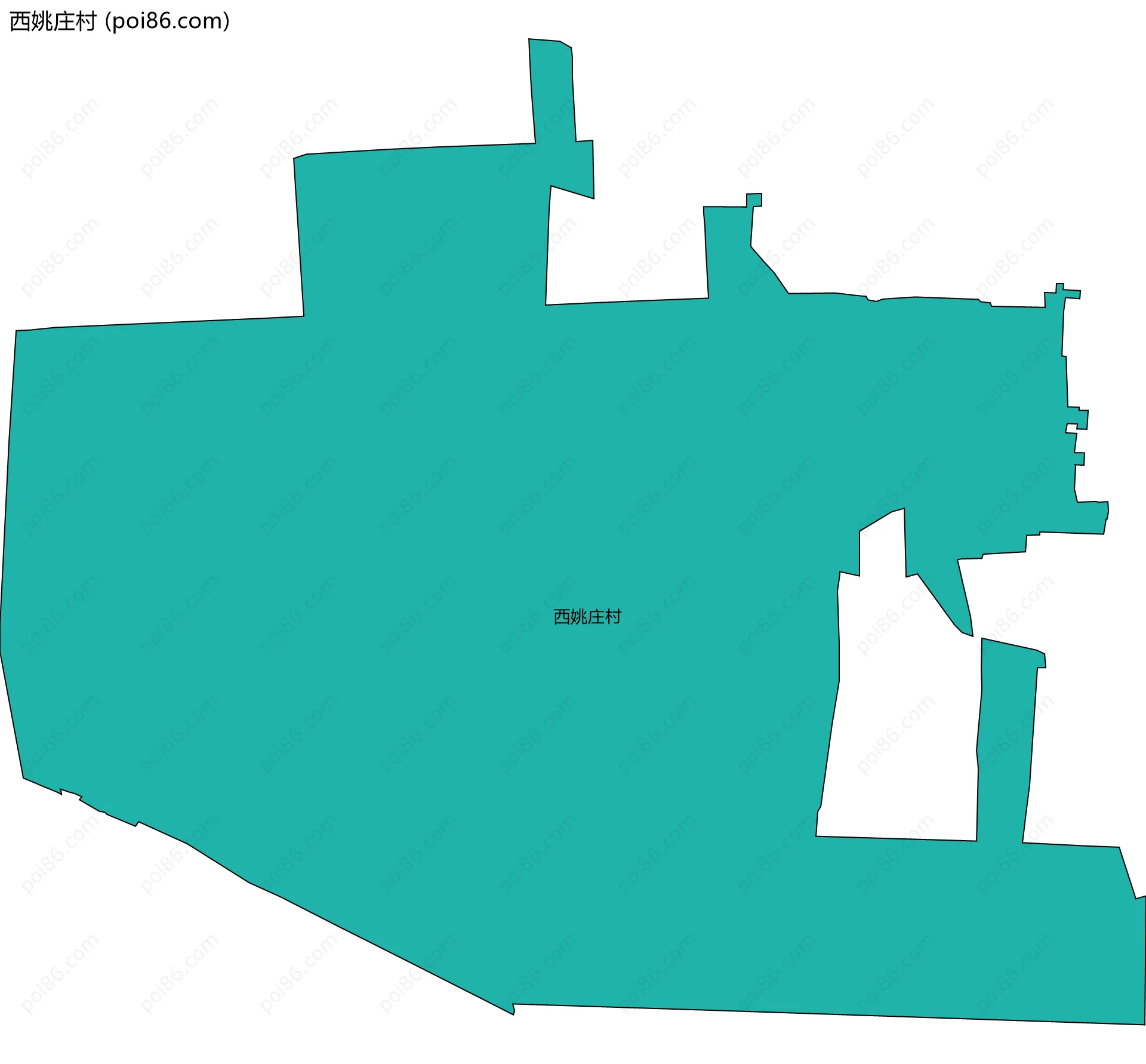 西姚庄村边界地图