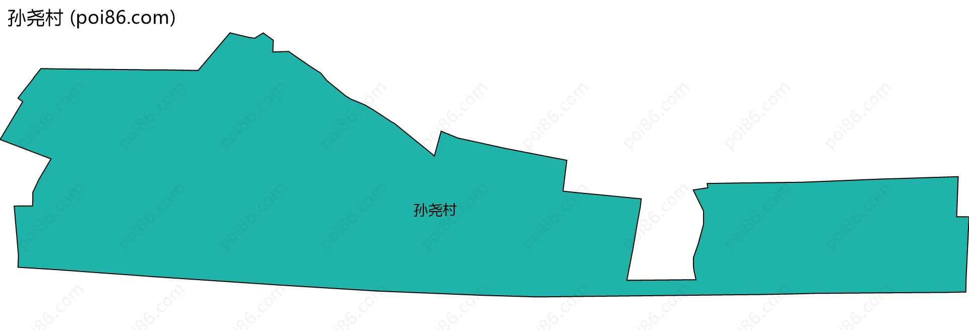 孙尧村边界地图
