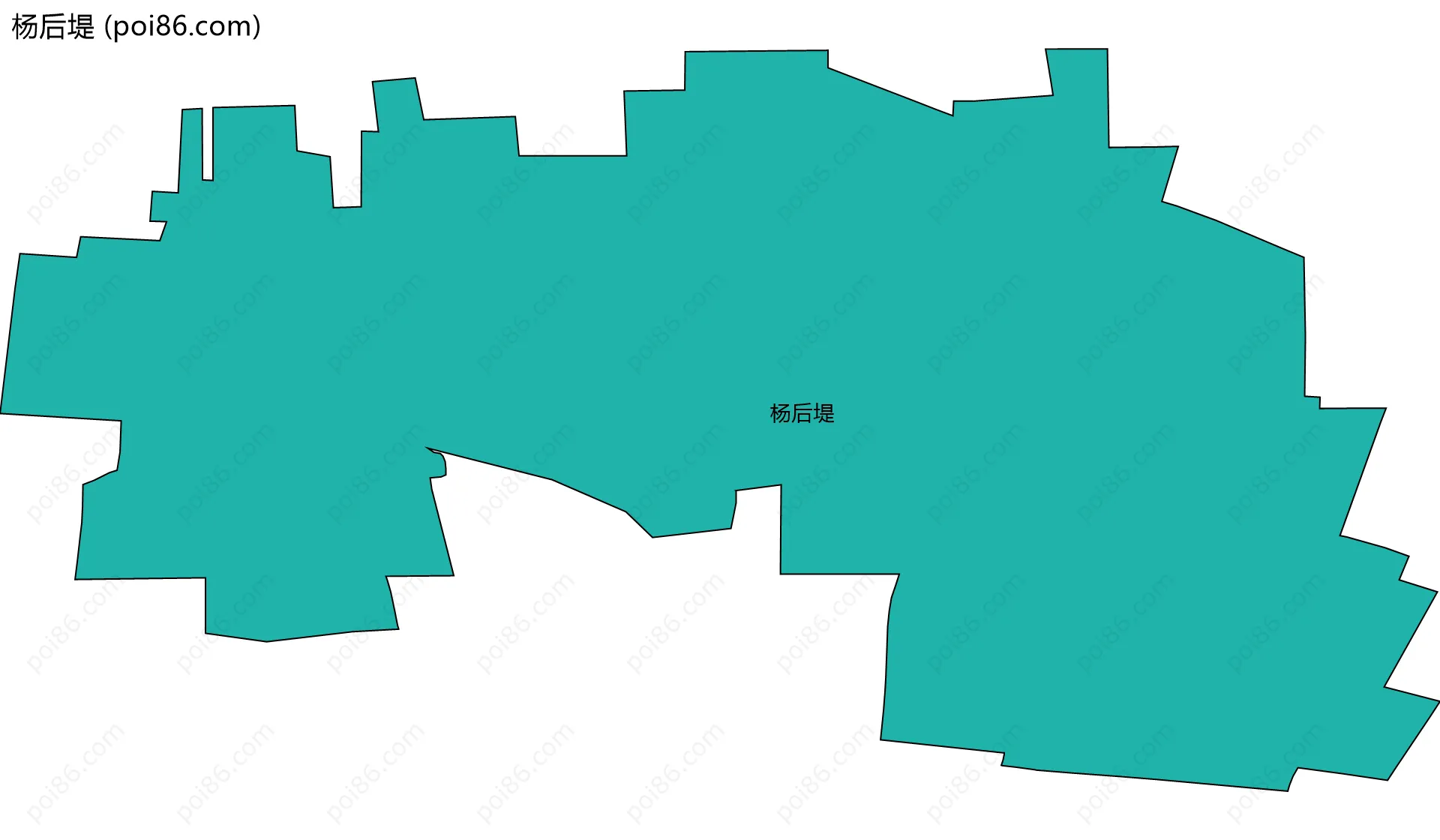 杨后堤边界地图