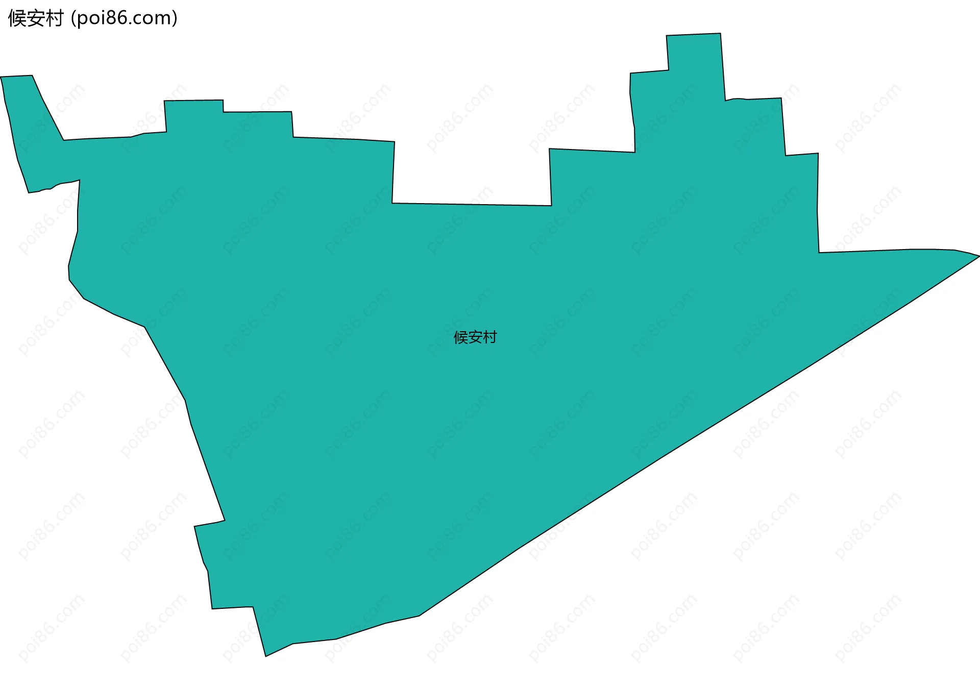 候安村边界地图