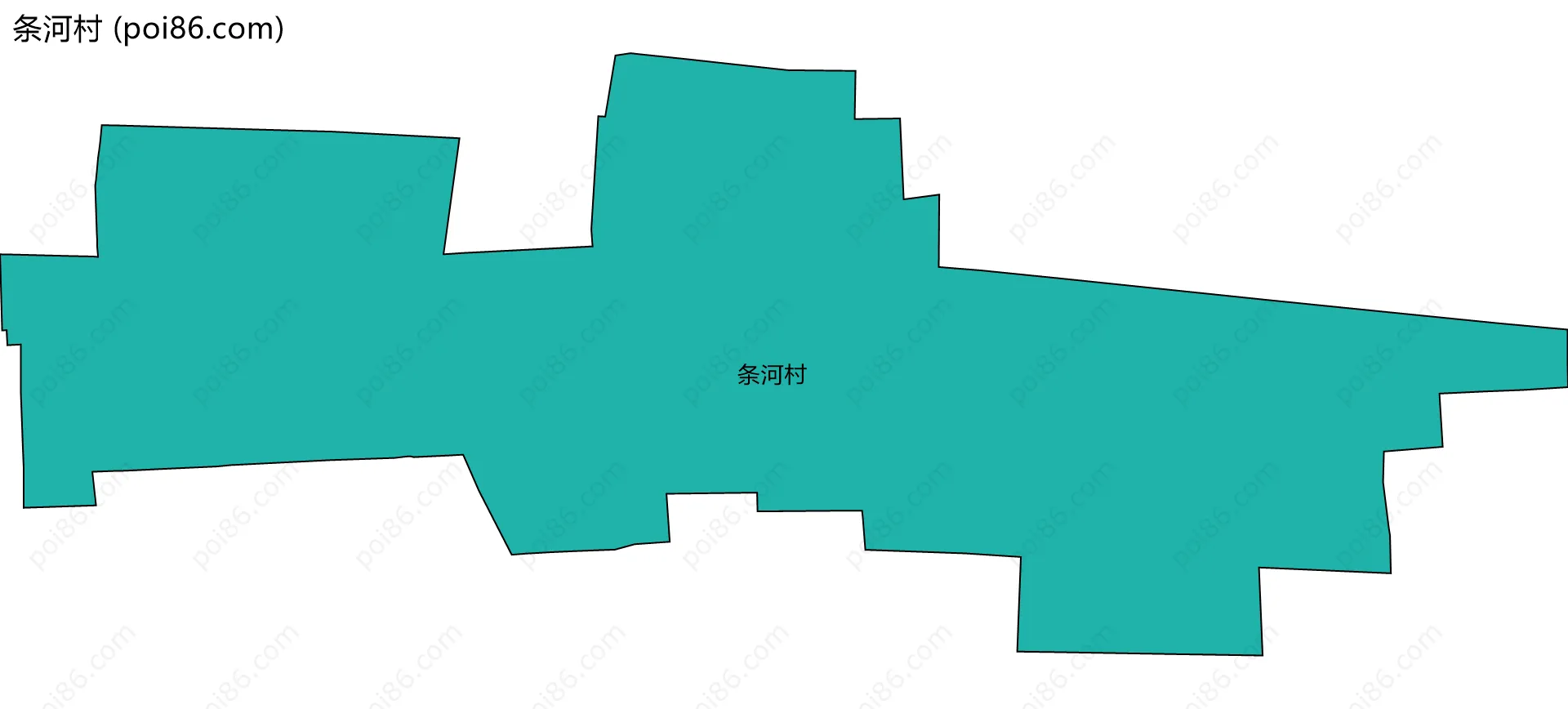 条河村边界地图