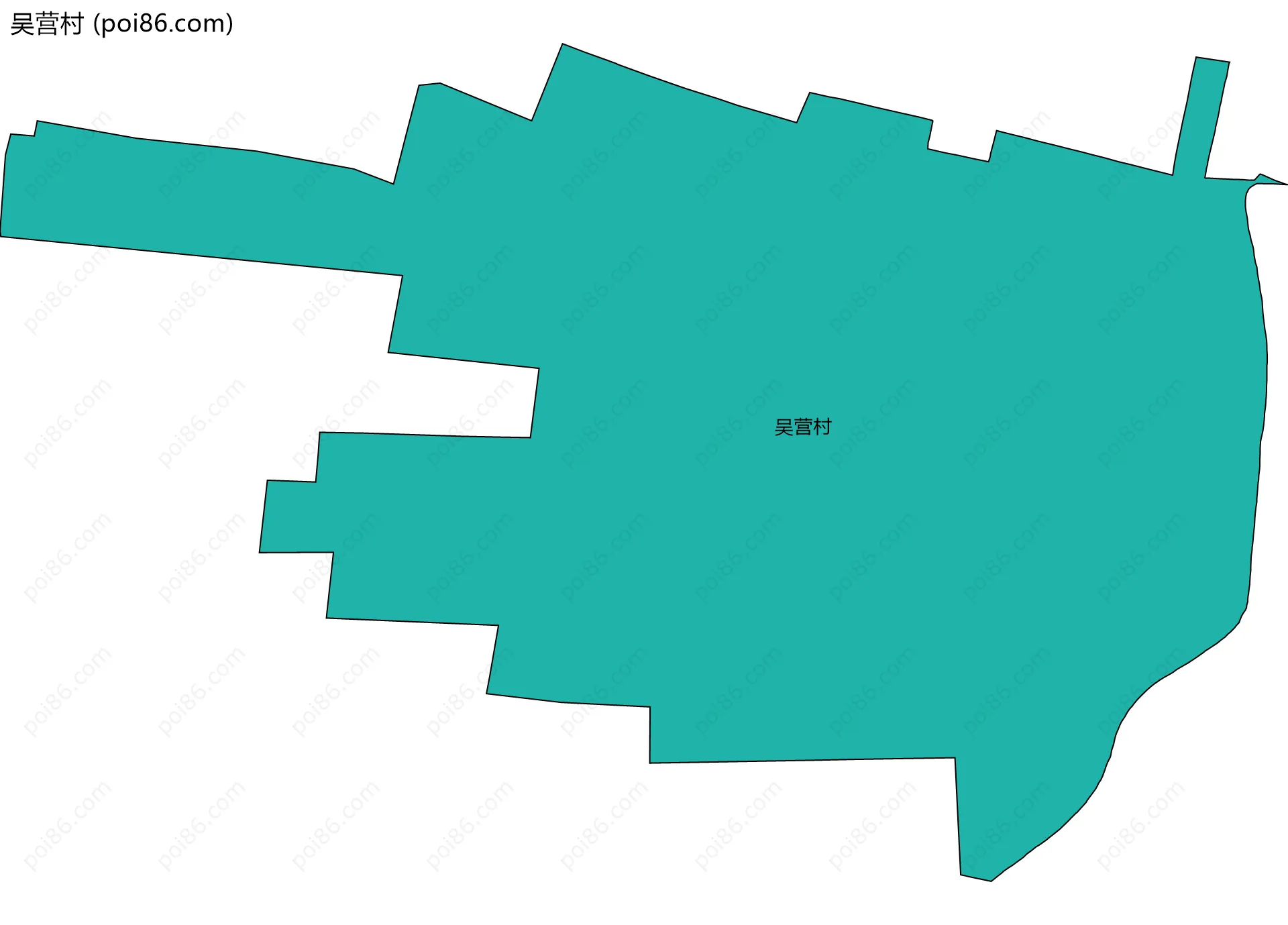 吴营村边界地图