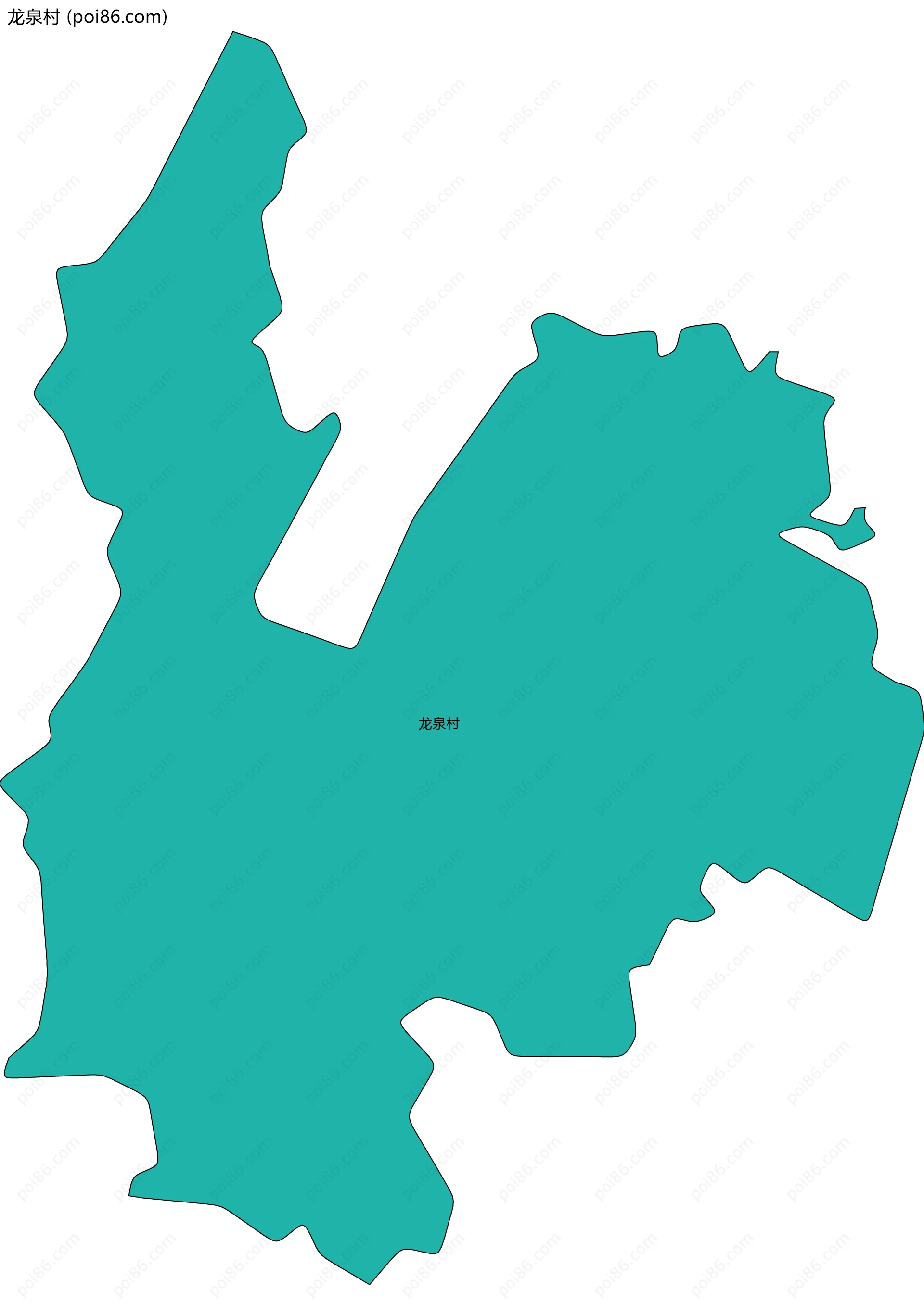 龙泉村边界地图