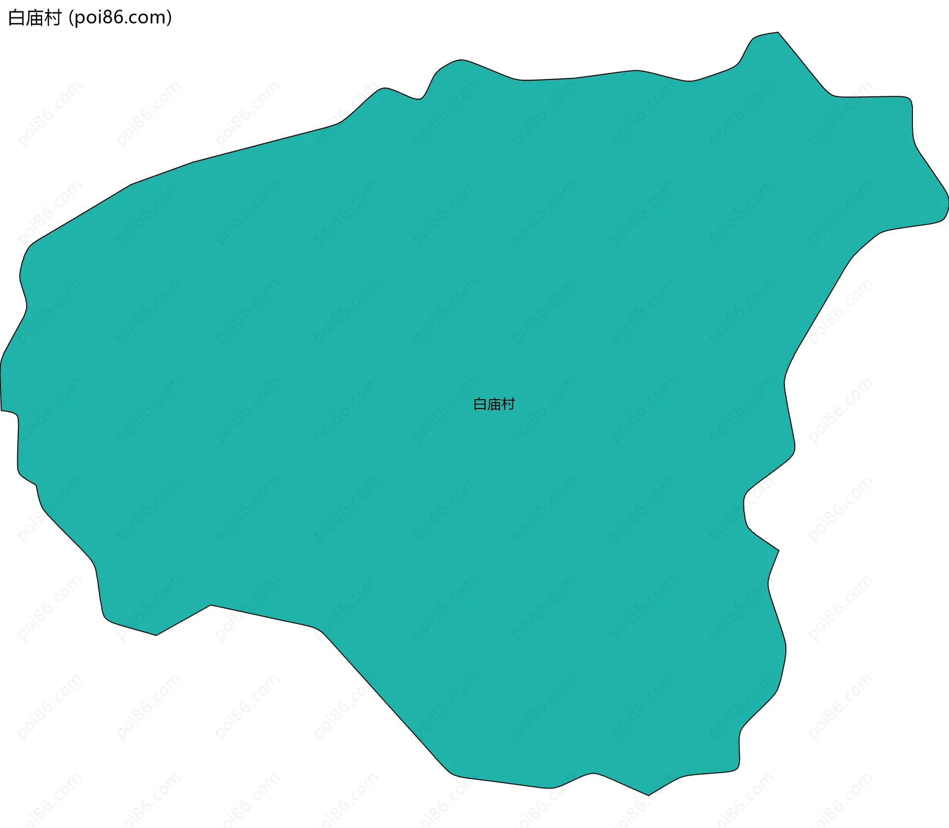 白庙村边界地图