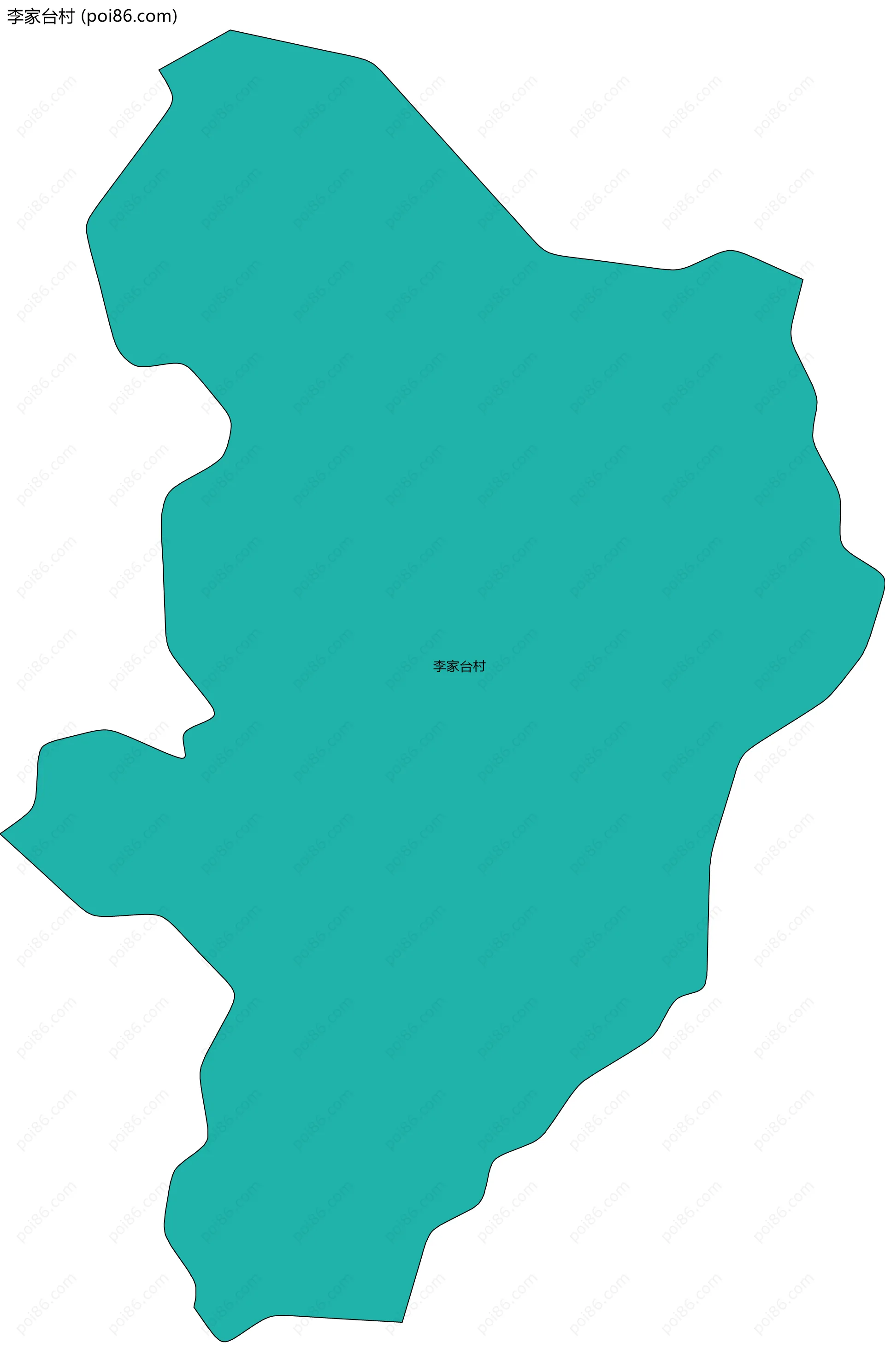 李家台村边界地图