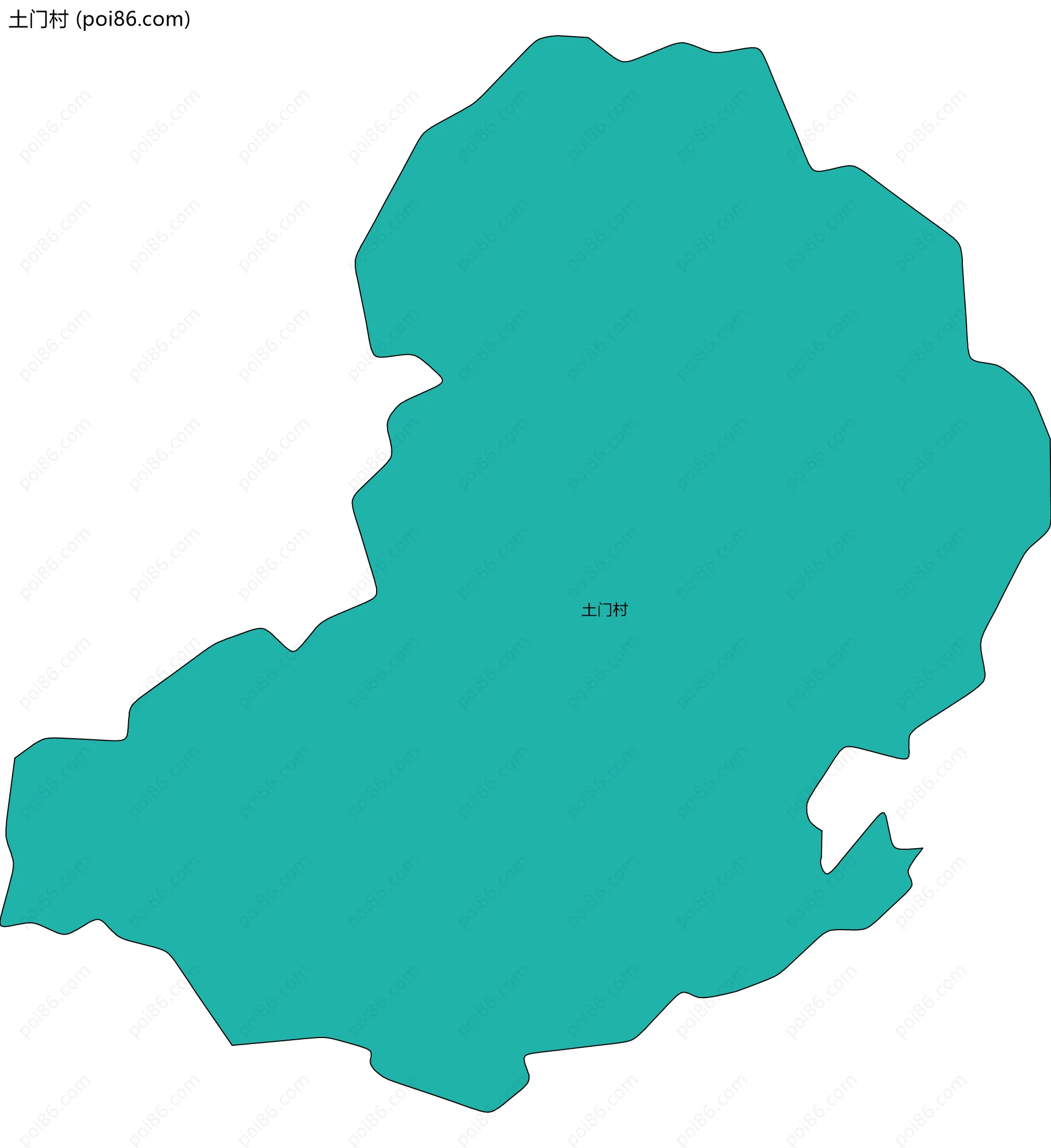 土门村边界地图