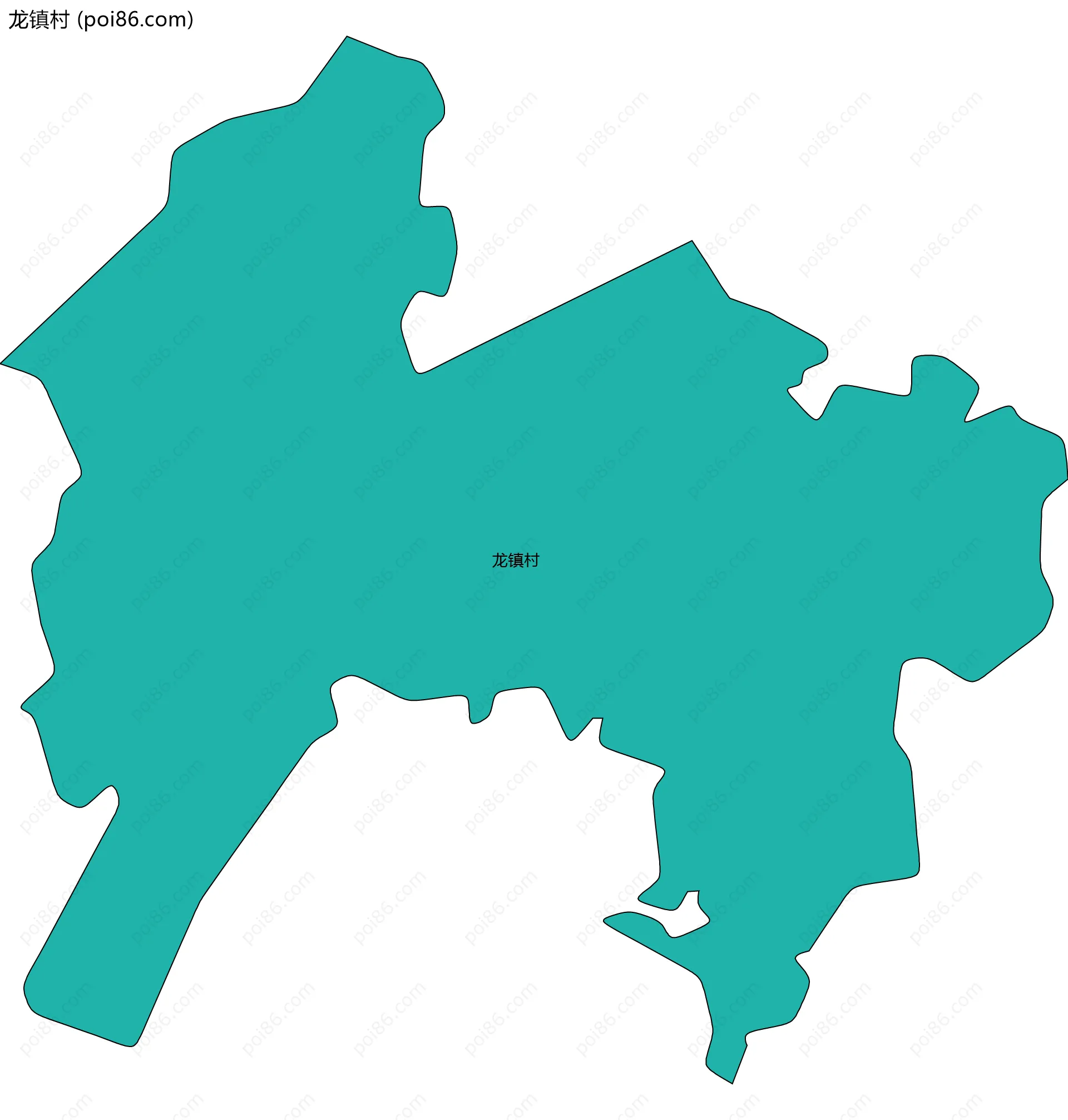 龙镇村边界地图