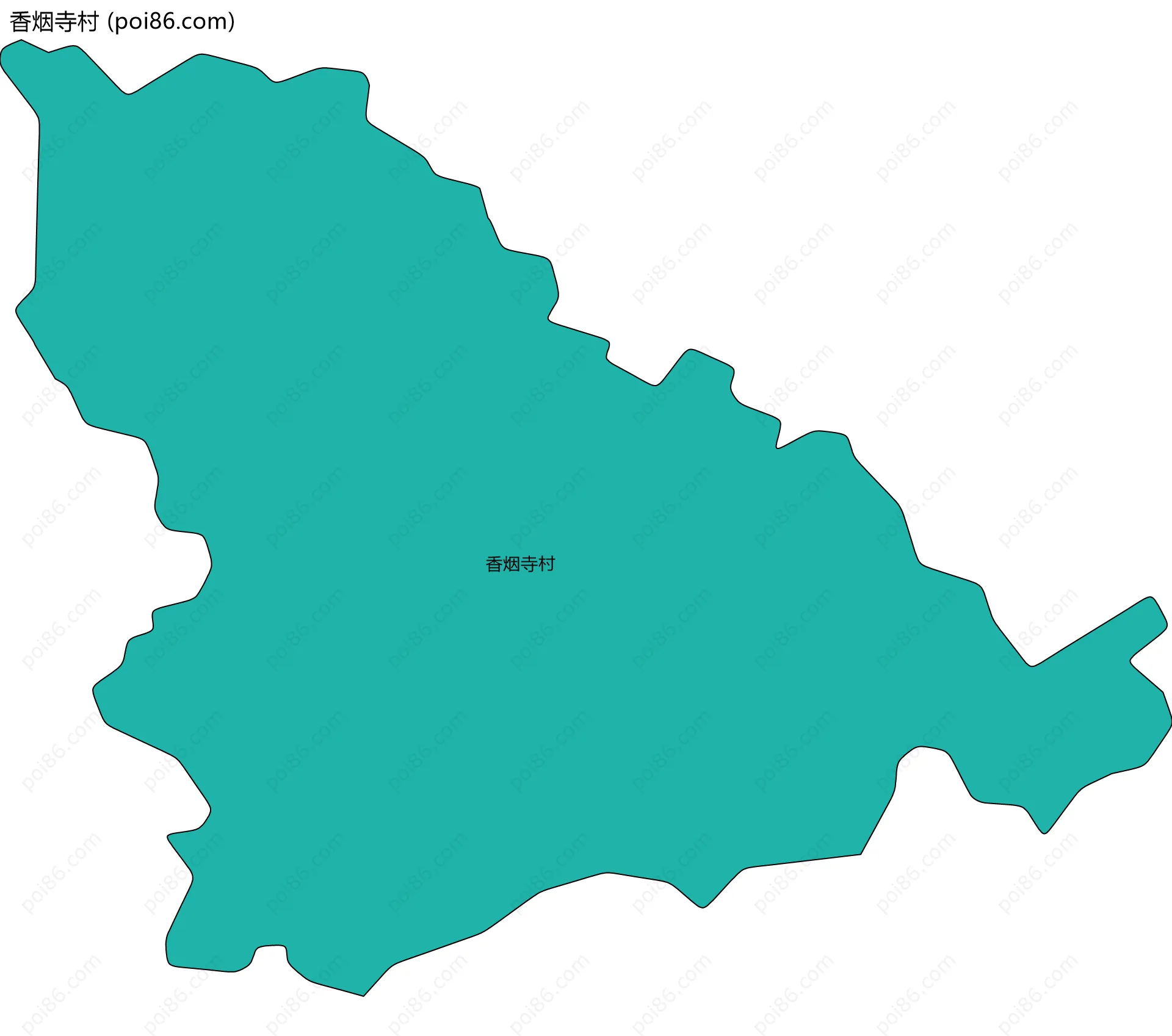香烟寺村边界地图
