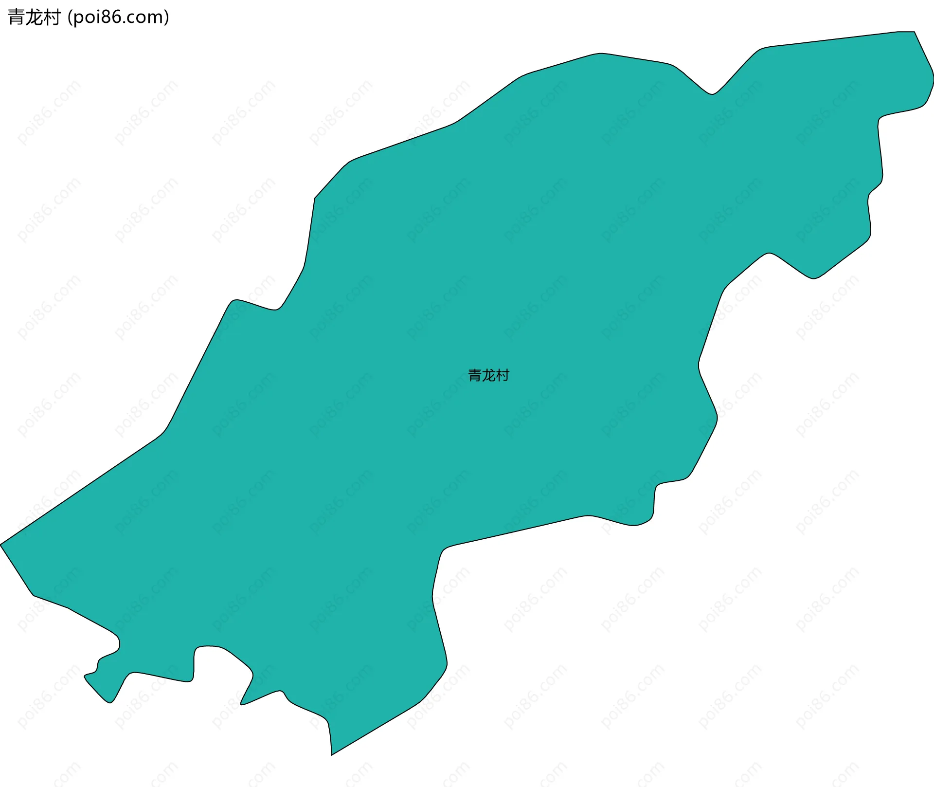 青龙村边界地图