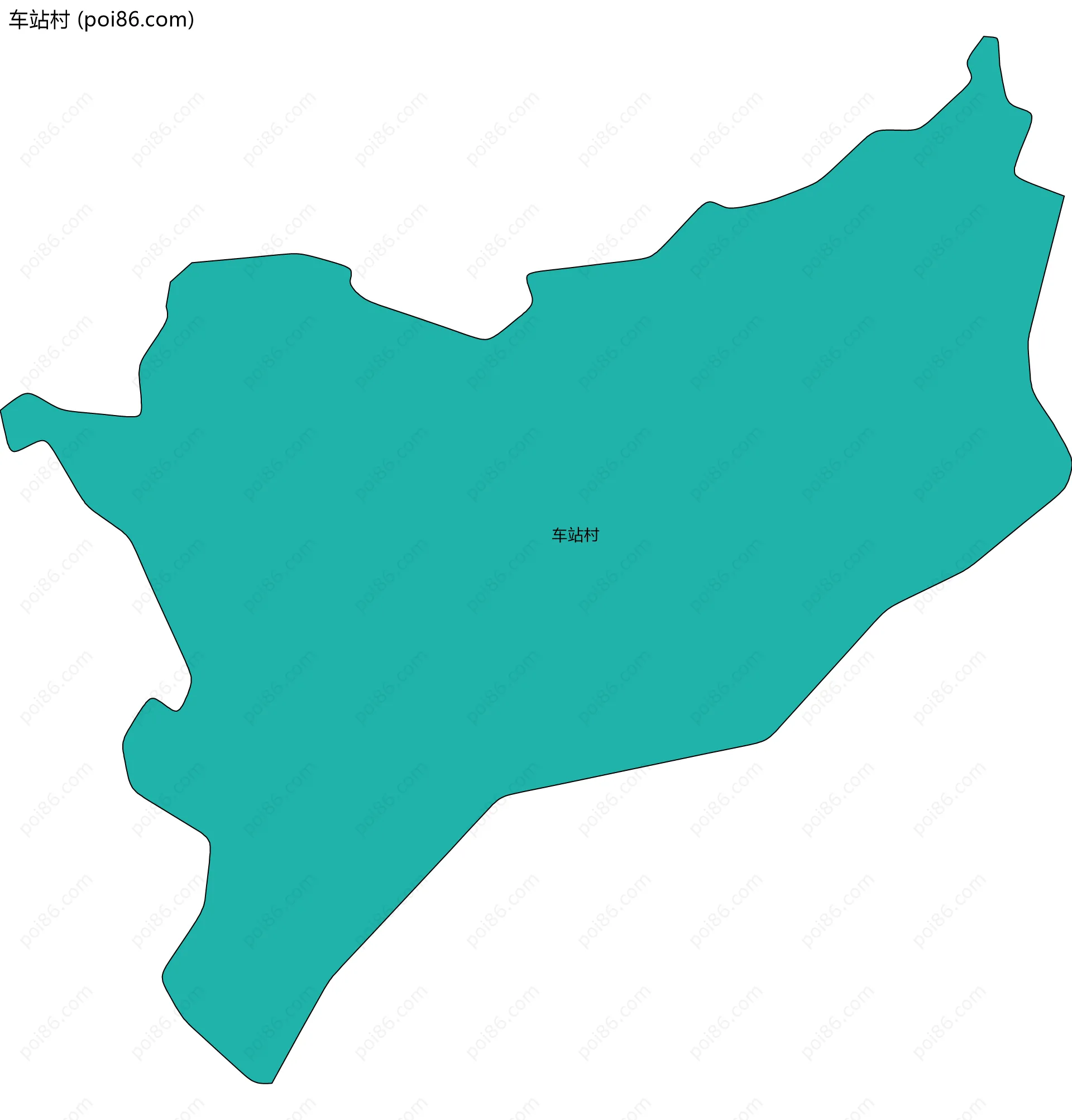 车站村边界地图