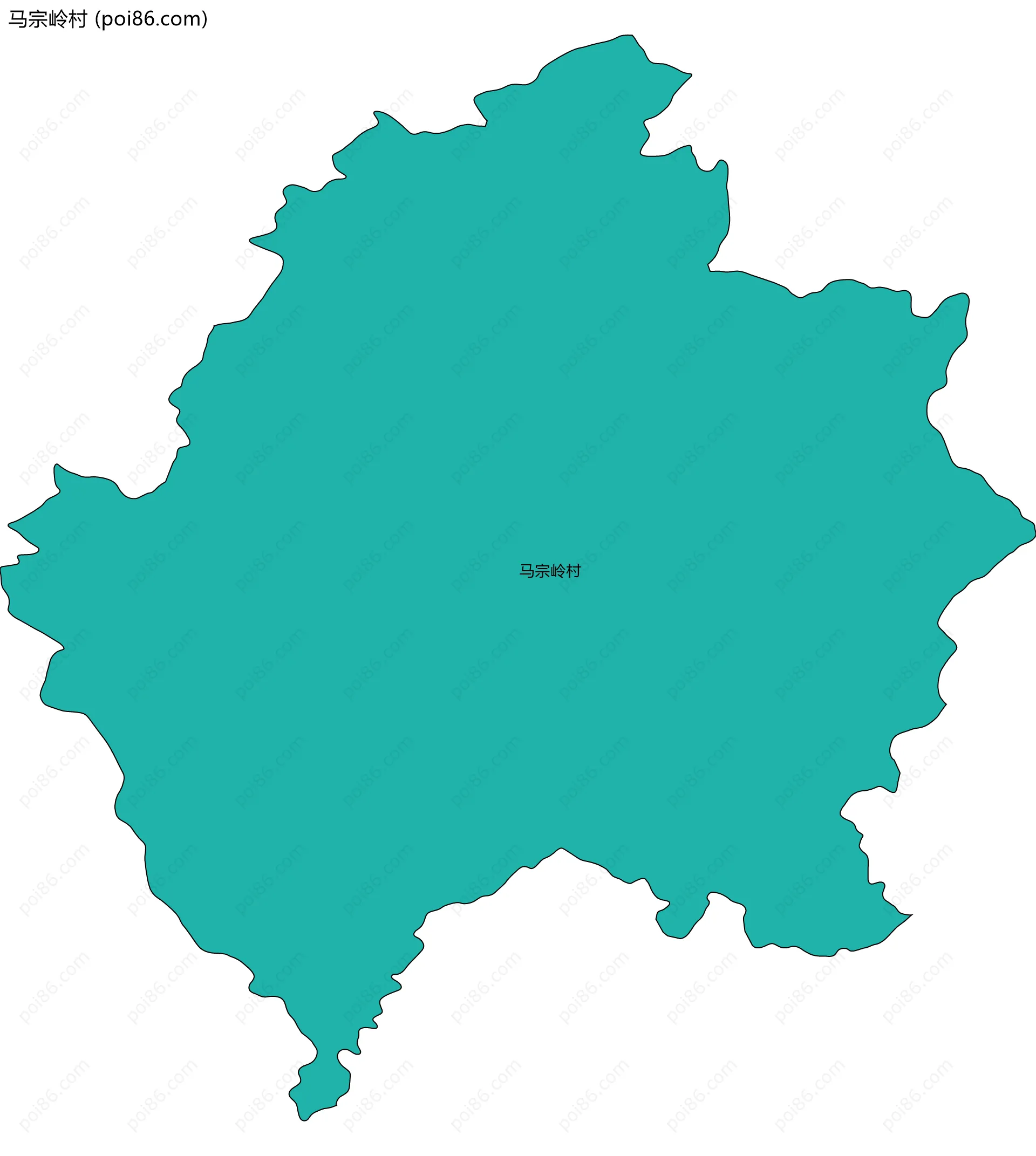 马宗岭村边界地图