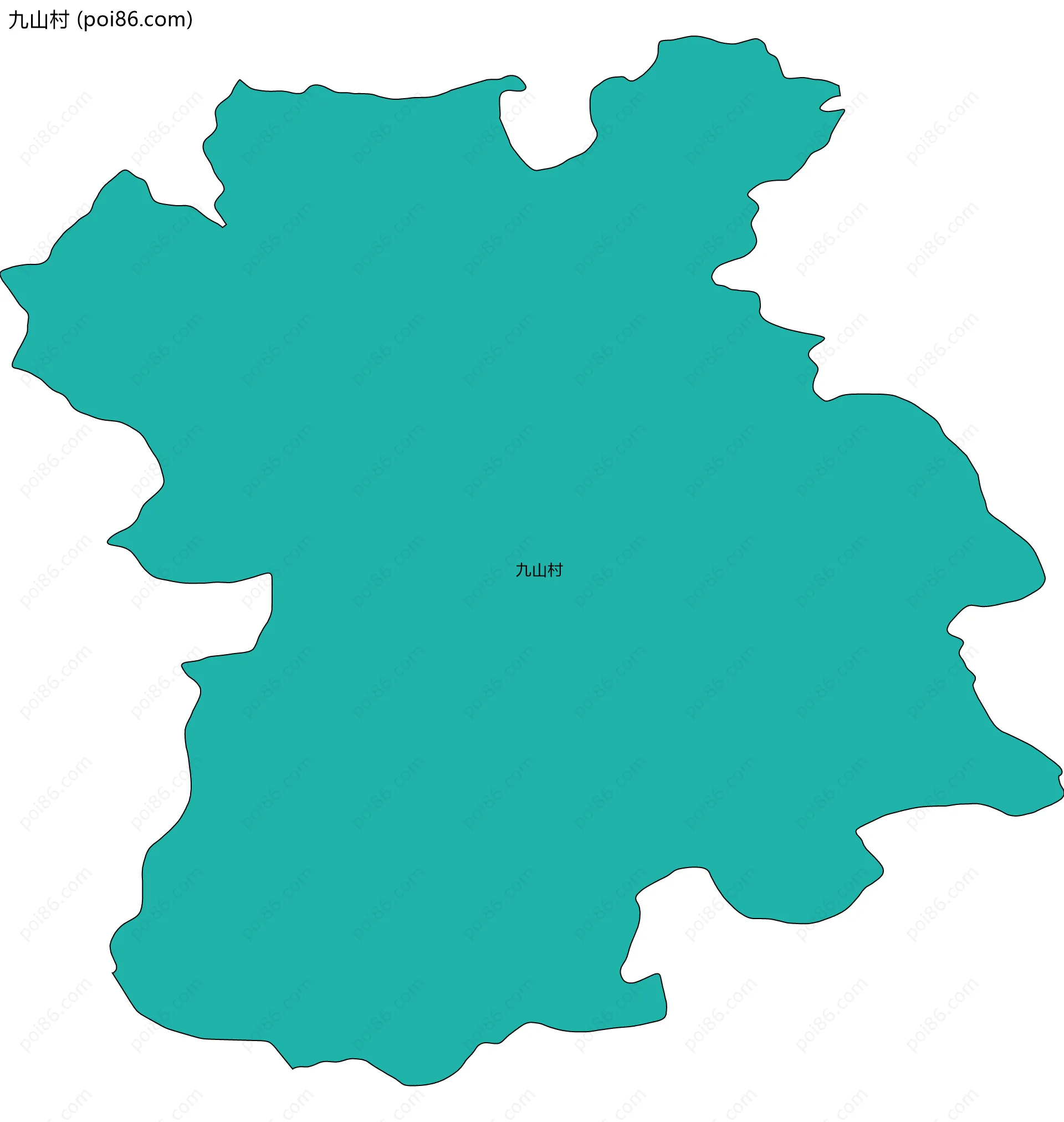 九山村边界地图