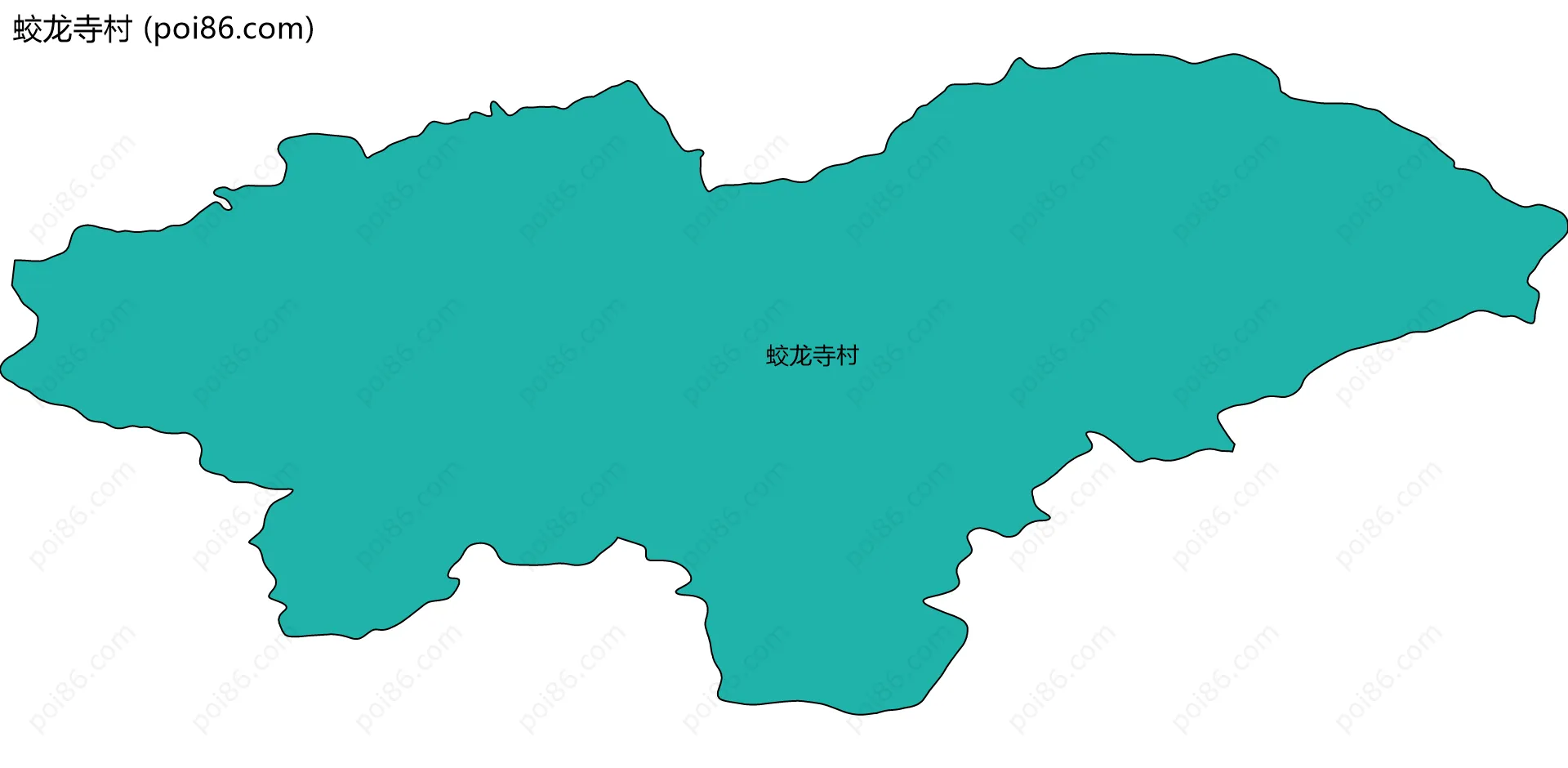 蛟龙寺村边界地图