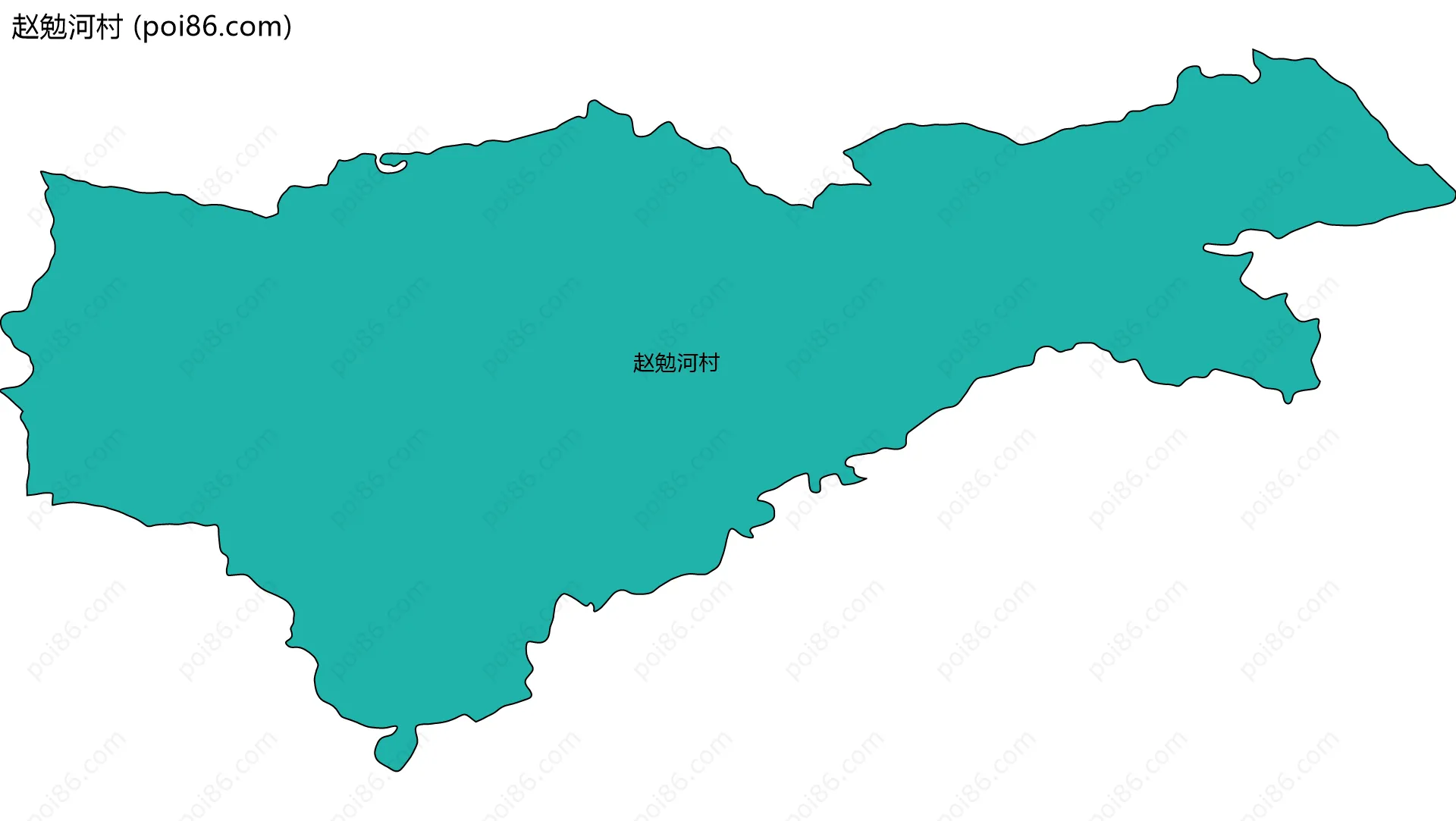 赵勉河村边界地图