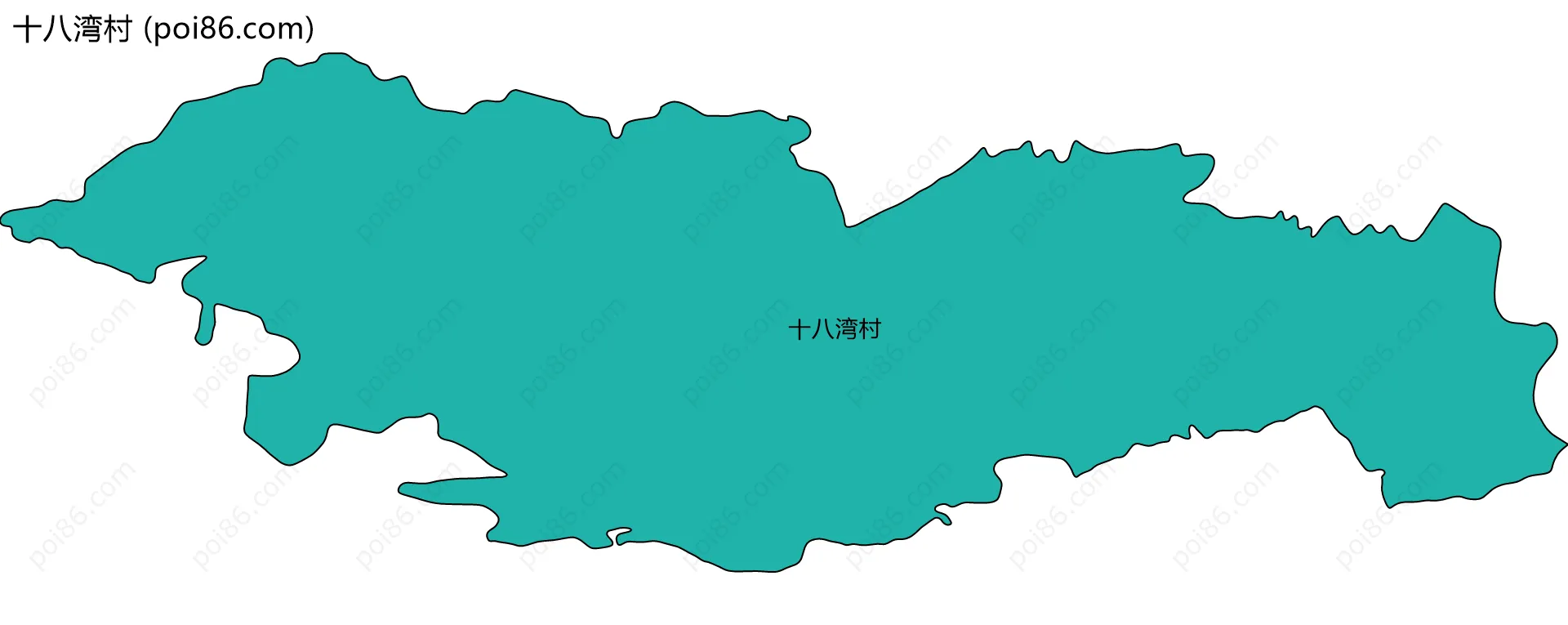 十八湾村边界地图