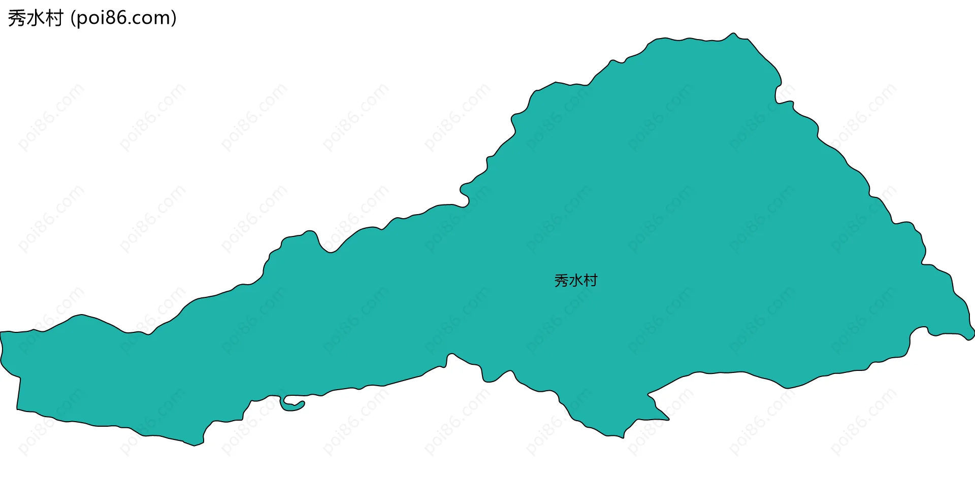 秀水村边界地图