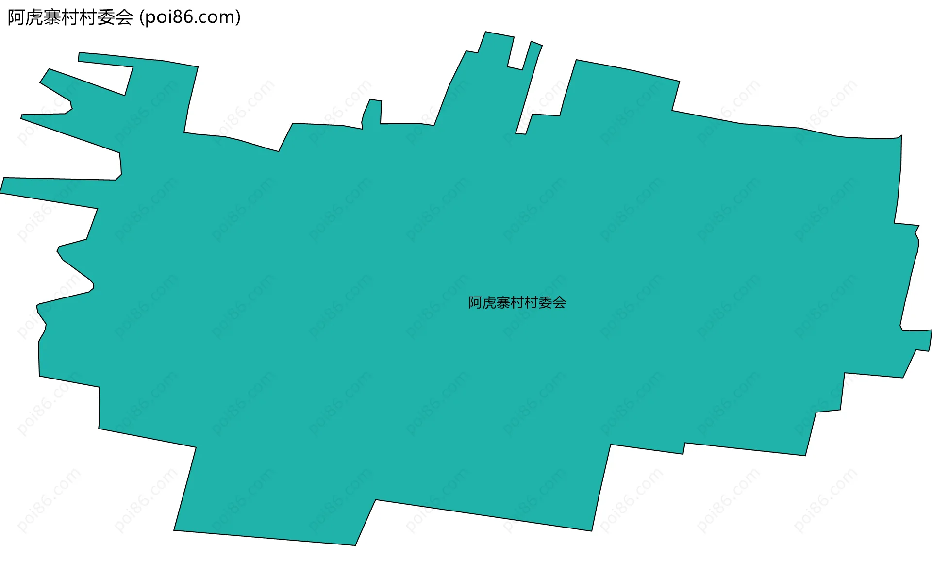 阿虎寨村村委会边界地图