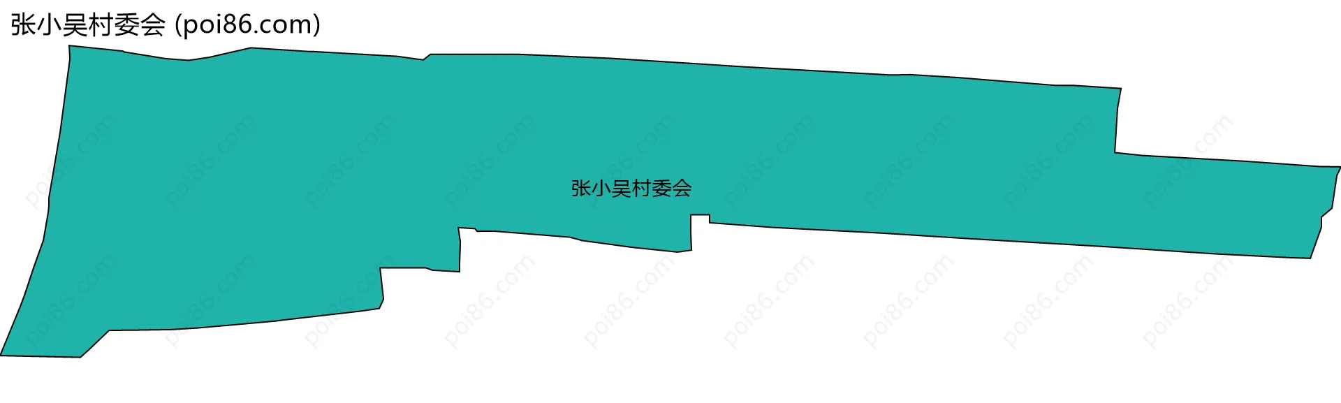 张小吴村委会边界地图