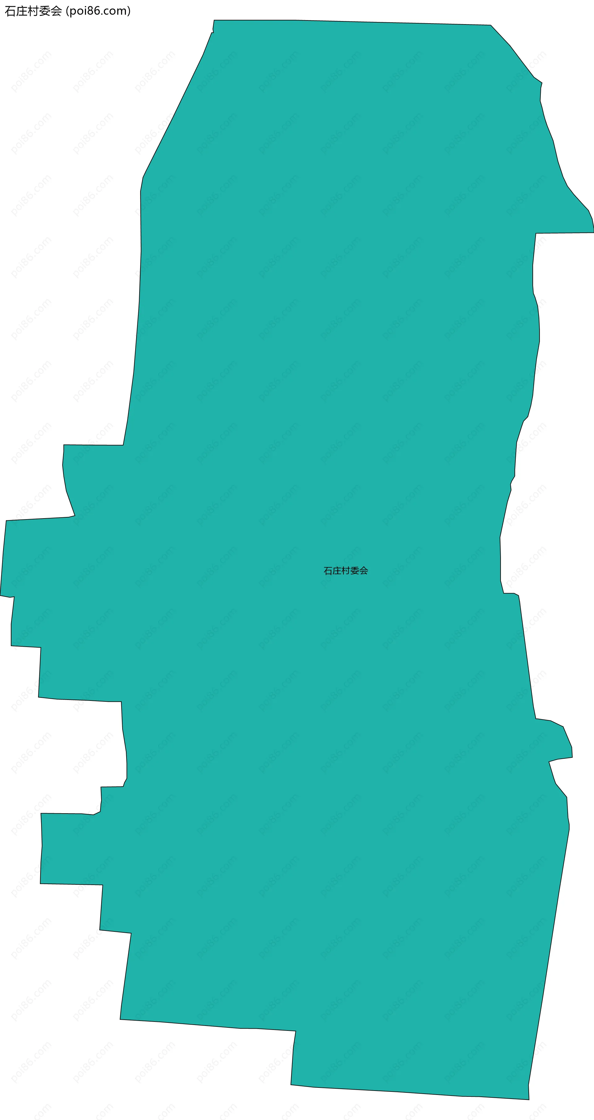 石庄村委会边界地图