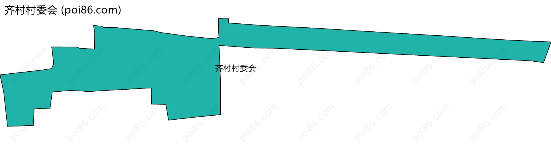齐村村委会边界地图