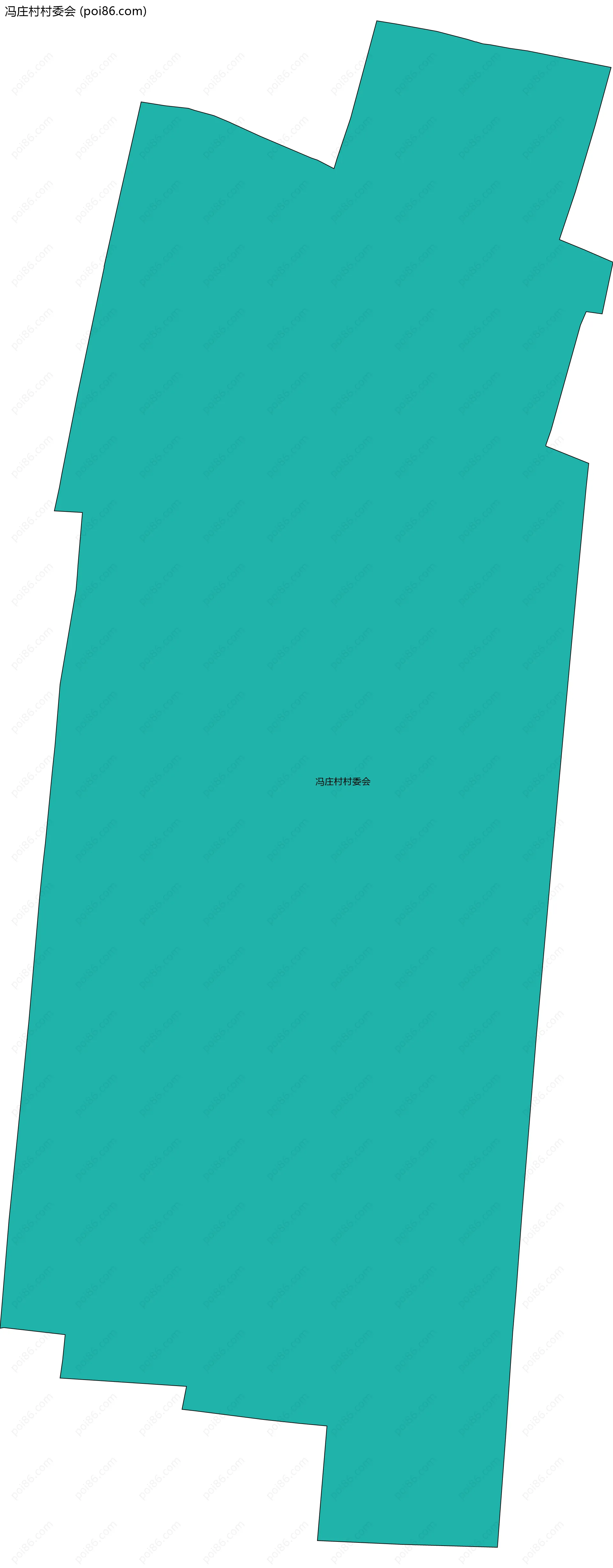 冯庄村村委会边界地图