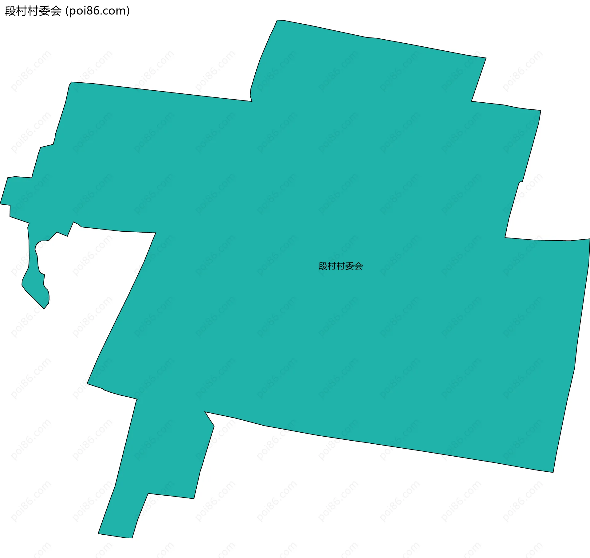 段村村委会边界地图